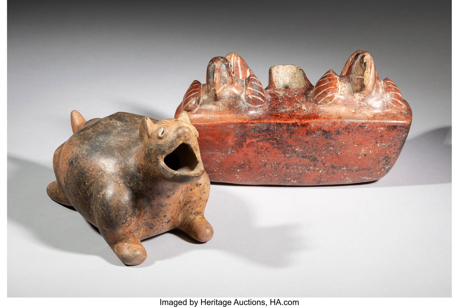 A Jalisco Dog and A Colima Vessel West Mexico, (1 of 3)