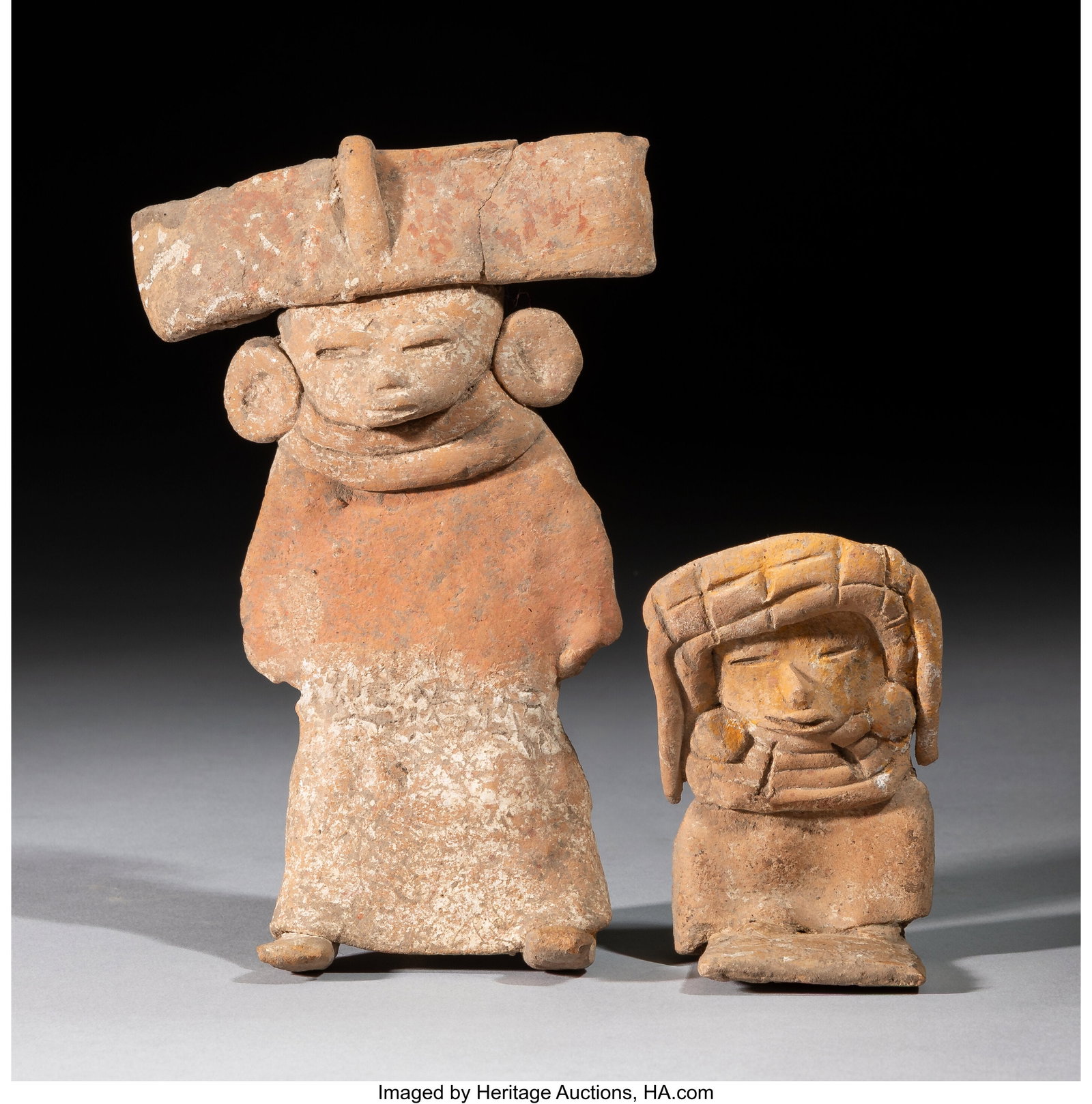 Two Teotihuacan Ceramic Figures Valley of Mexi (1 of 4)