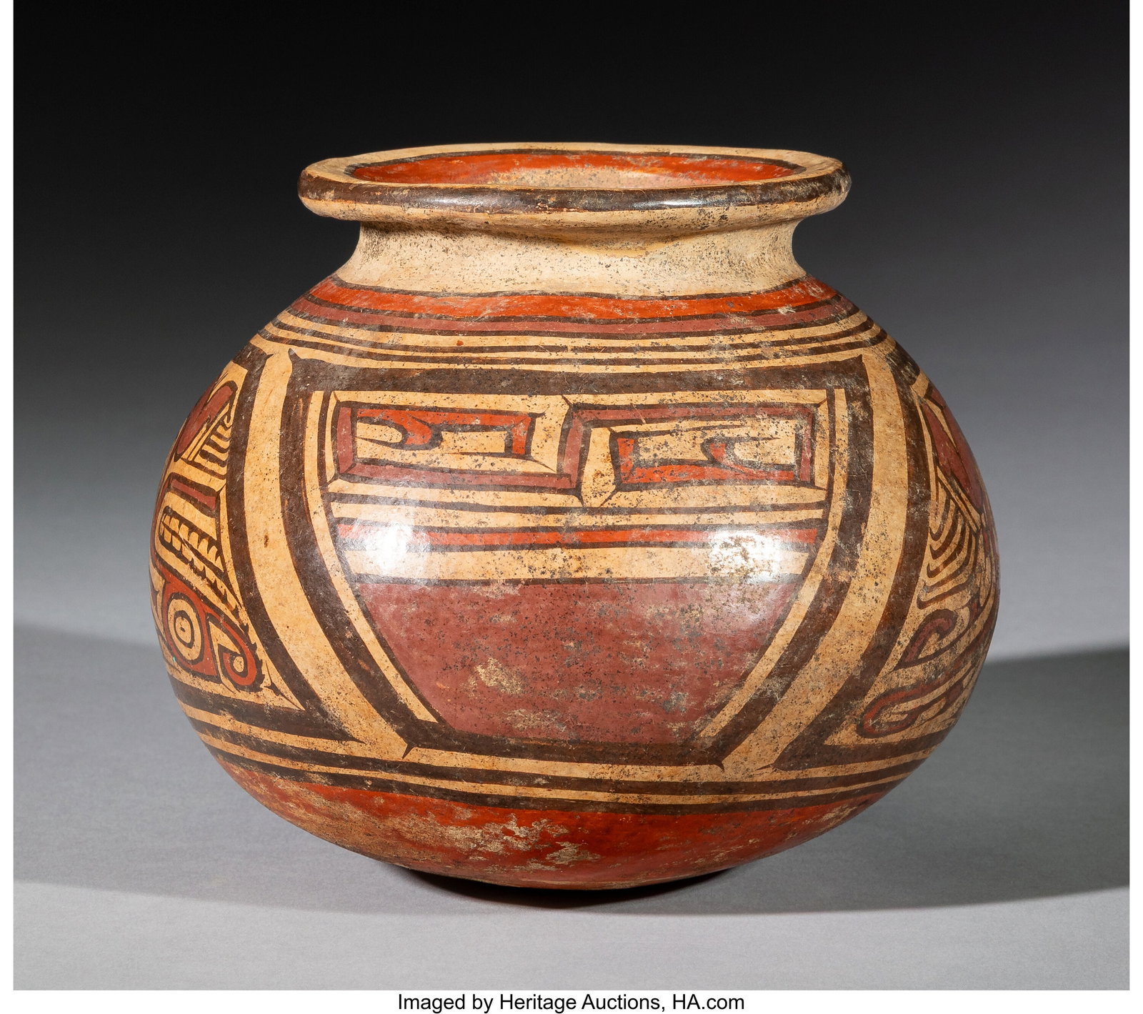 A Fine Veraguas Polychrome Jar with Transformati (1 of 5)