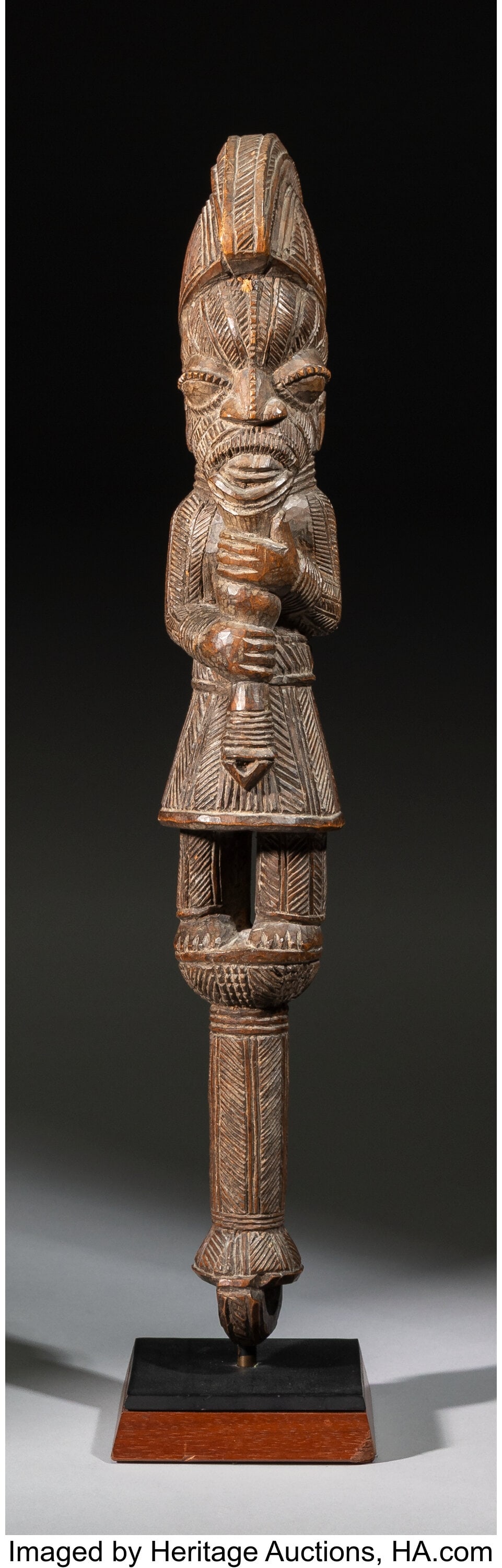 A Yoruba Staff for the Eshu Society Attribute (1 of 4)