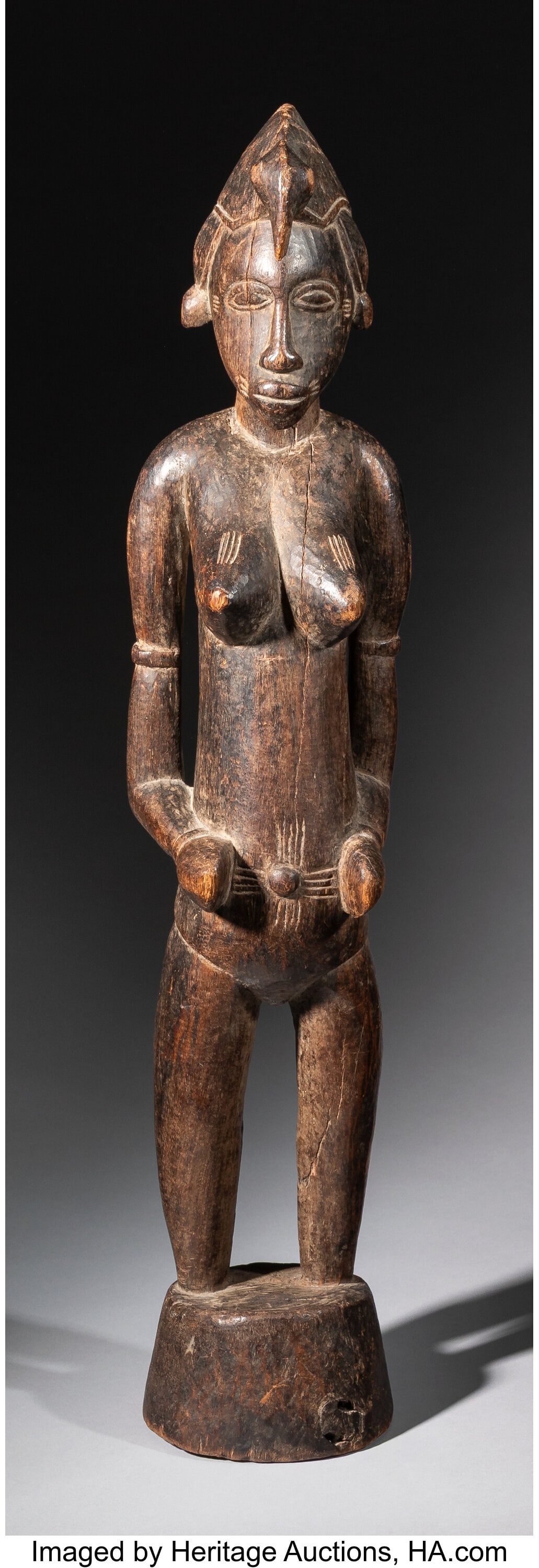 A Senufo Standing Female Provenance: Property  (1 of 4)