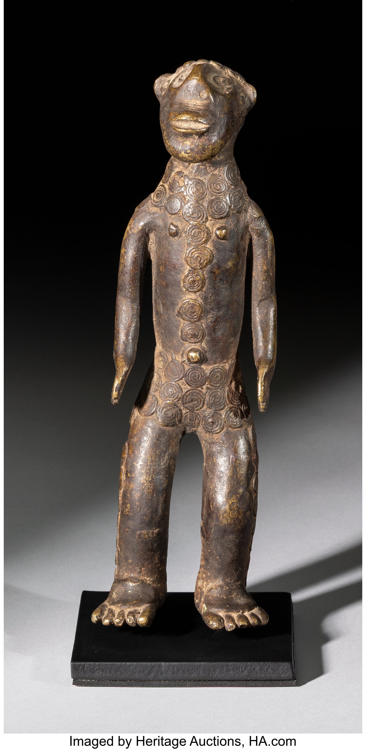 A Tiv Bronze Figure Nigeria, 20th century Sta (1 of 4)