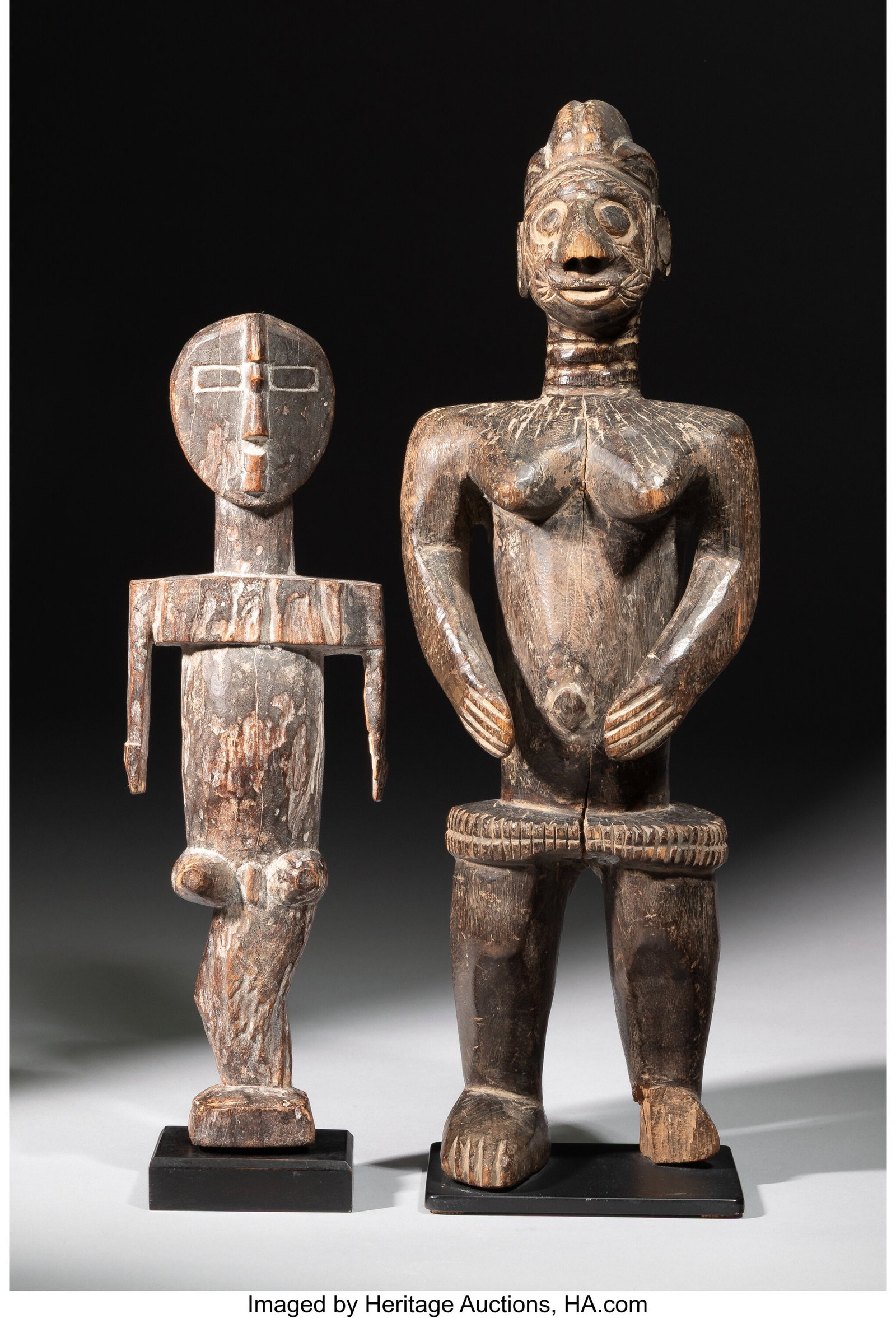 A Rare Goemai Standing Female and an Adan One-Le (1 of 3)