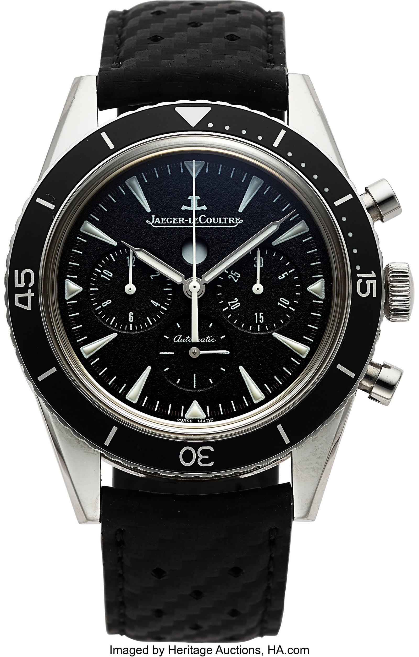Jaeger LeCoultre Deep Sea Chronograph, Ref. 135.: Jaeger LeCoultre Deep Sea Chronograph, Ref. 135.8.C8 Case: 42 mm, stainless steel, three body, screw-down case back, unidirectional rotating