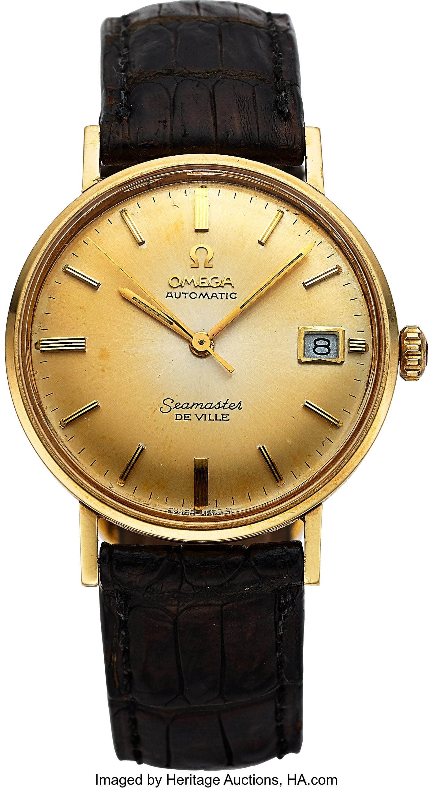 Omega Seamaster De Ville, 14k Yellow Gold Case: (1 of 3)