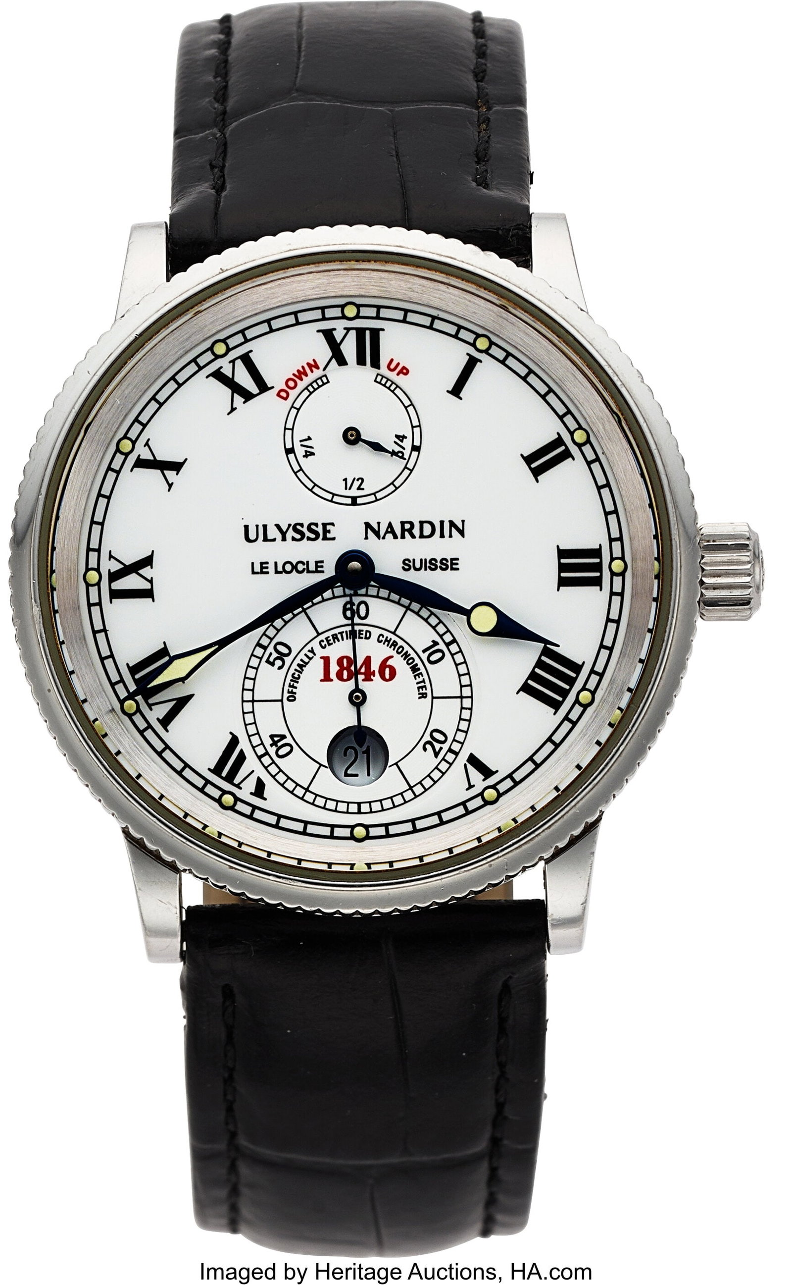 Ulysse Nardin Marine Chronometer, White Dial, Re (1 of 4)