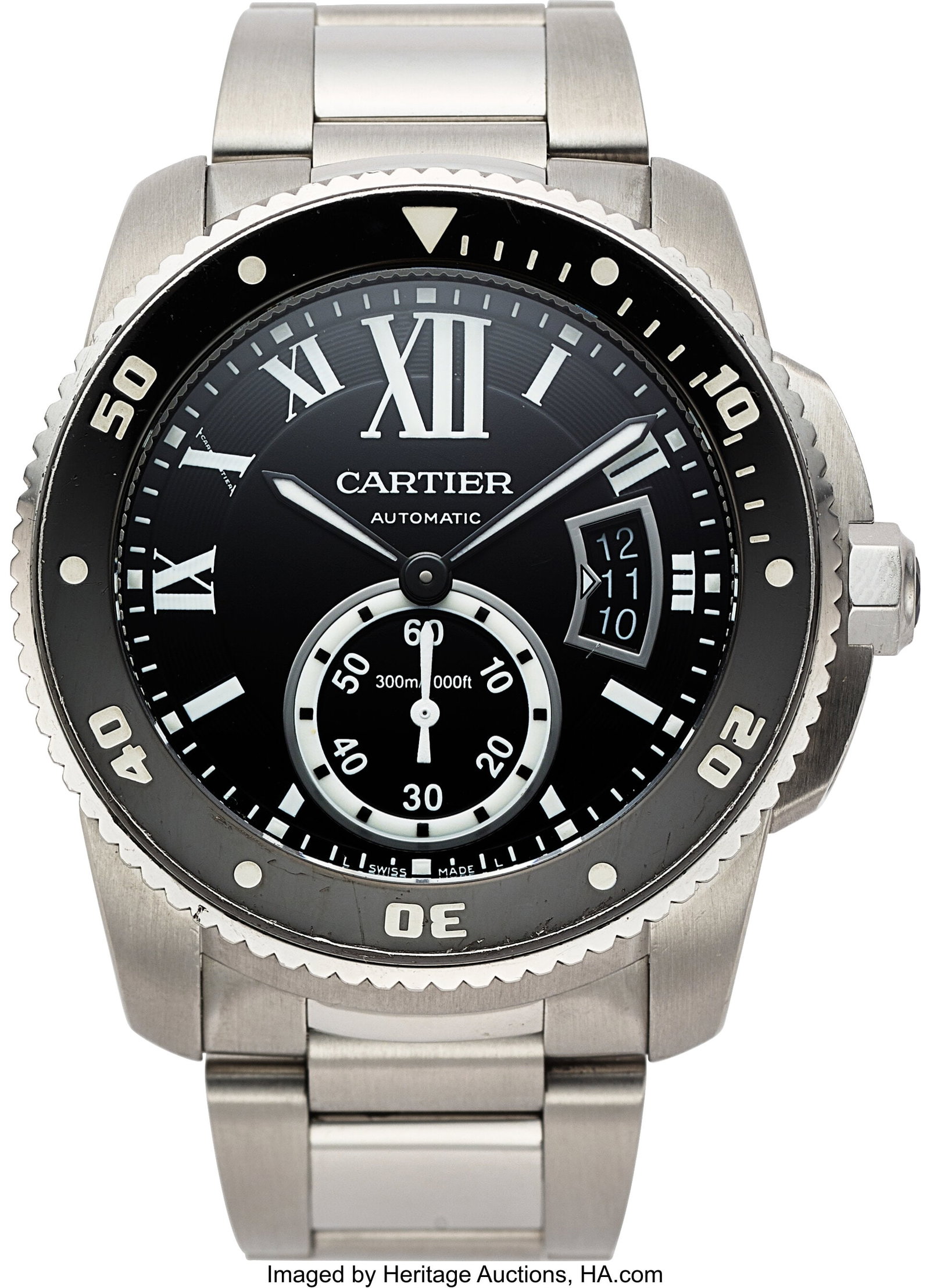 Calibre de Cartier Diver, Black Dial, Ref. 3729  (1 of 4)