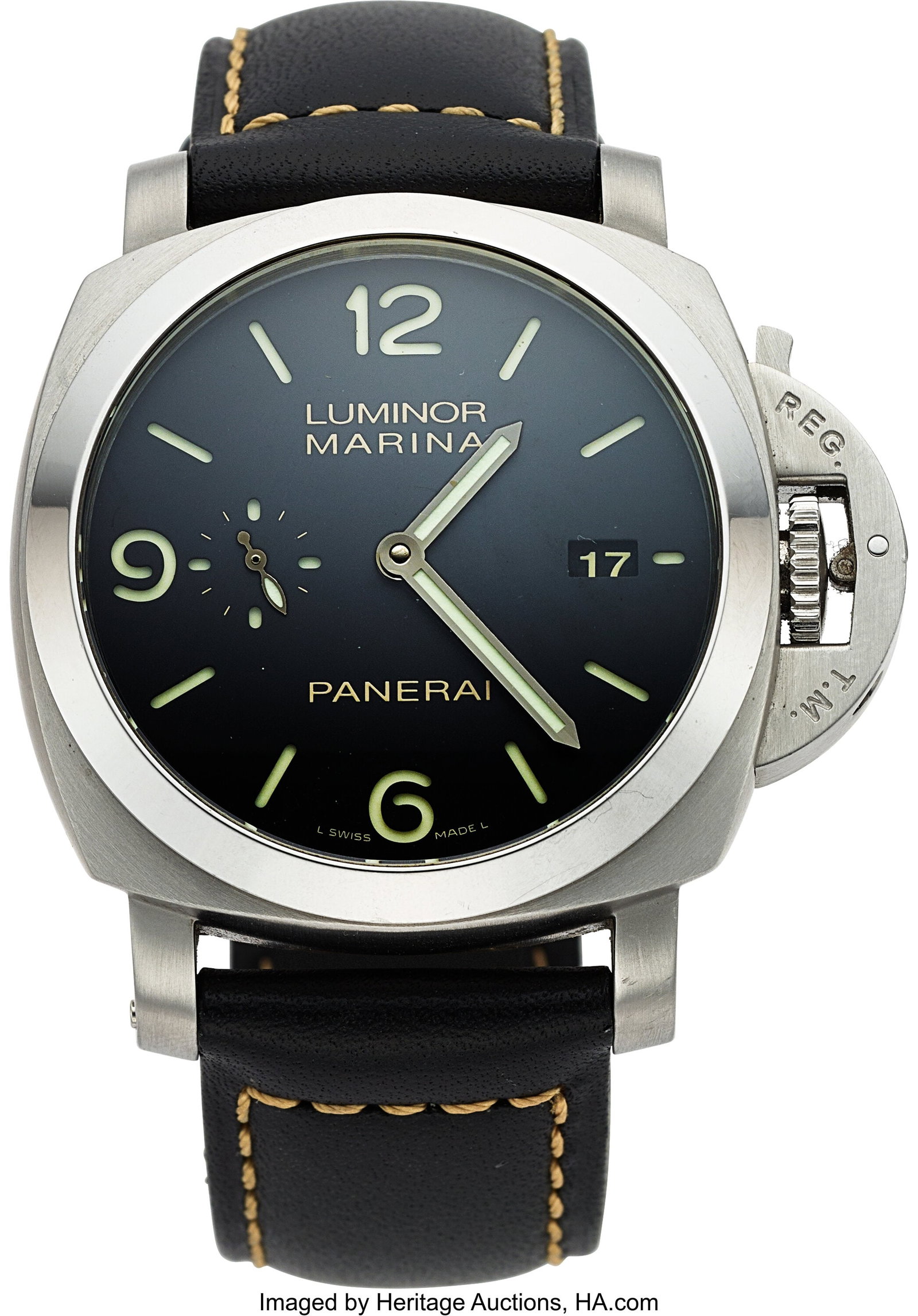 Panerai Luminor Marina Date, Stainless Steel, Re (1 of 4)