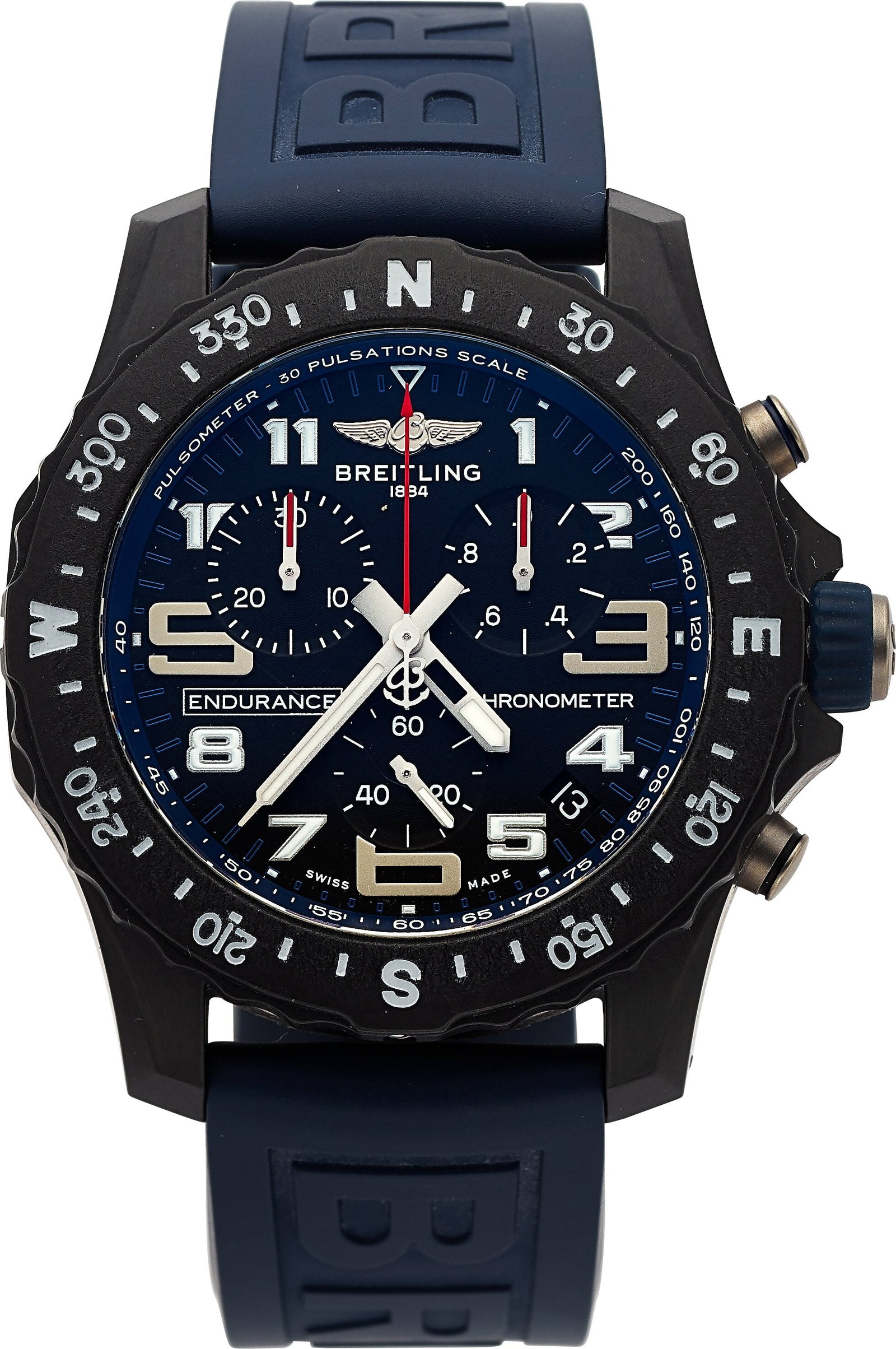 Breitling Professional Endurance Pro 44, Ref. X8: Breitling Professional Endurance Pro 44, Ref. X82310 Case: 44 mm, Breitlight, three body, four screw case back, bidirectional rotating compass bezel,