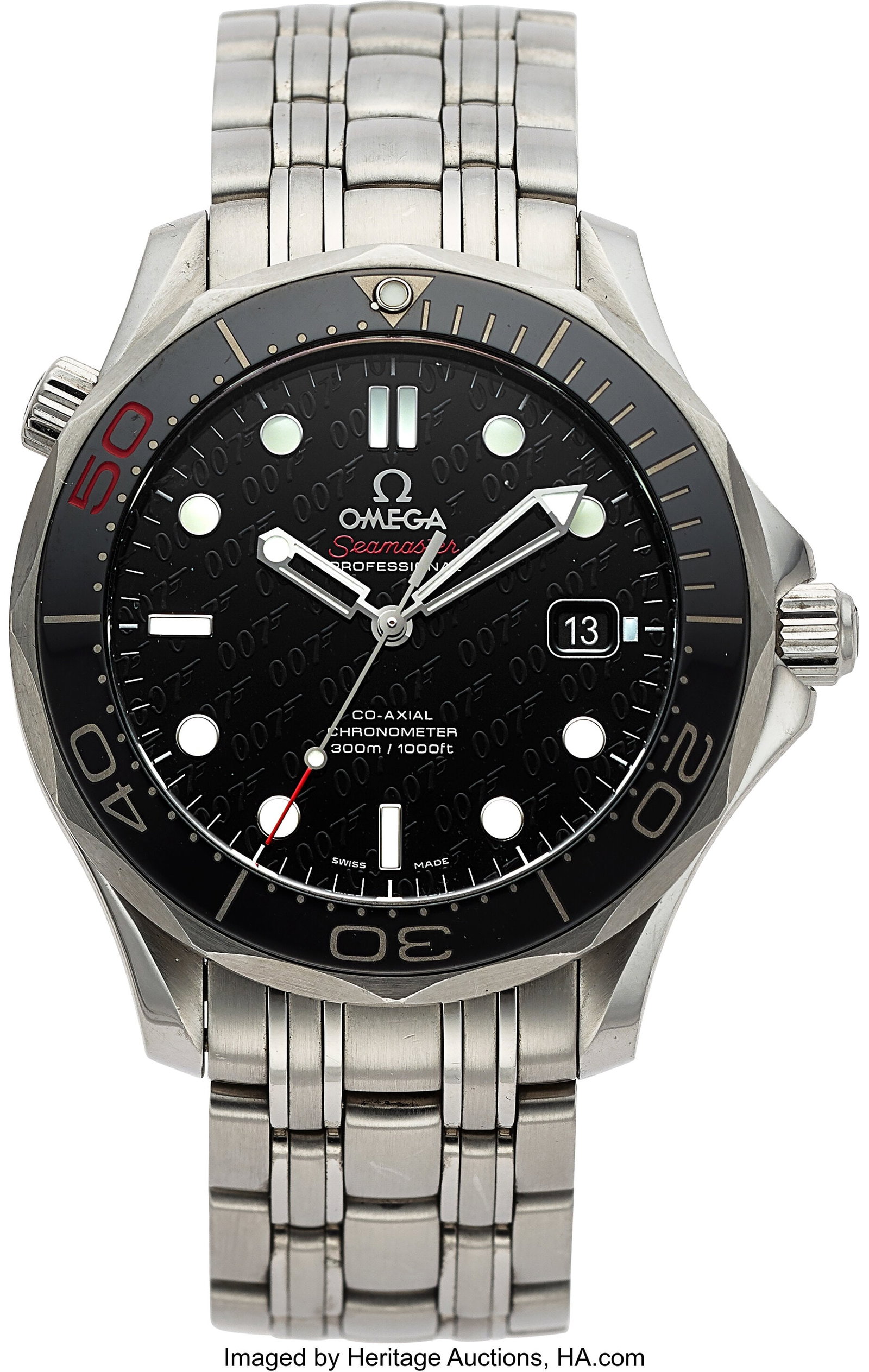 Omega Seamaster Diver, James Bond Limited Editio: Omega Seamaster Diver, James Bond Limited Edition 04905/11007, Full Set, Ref. 212.30.36.20.51.001 Case: 36 mm, stainless
