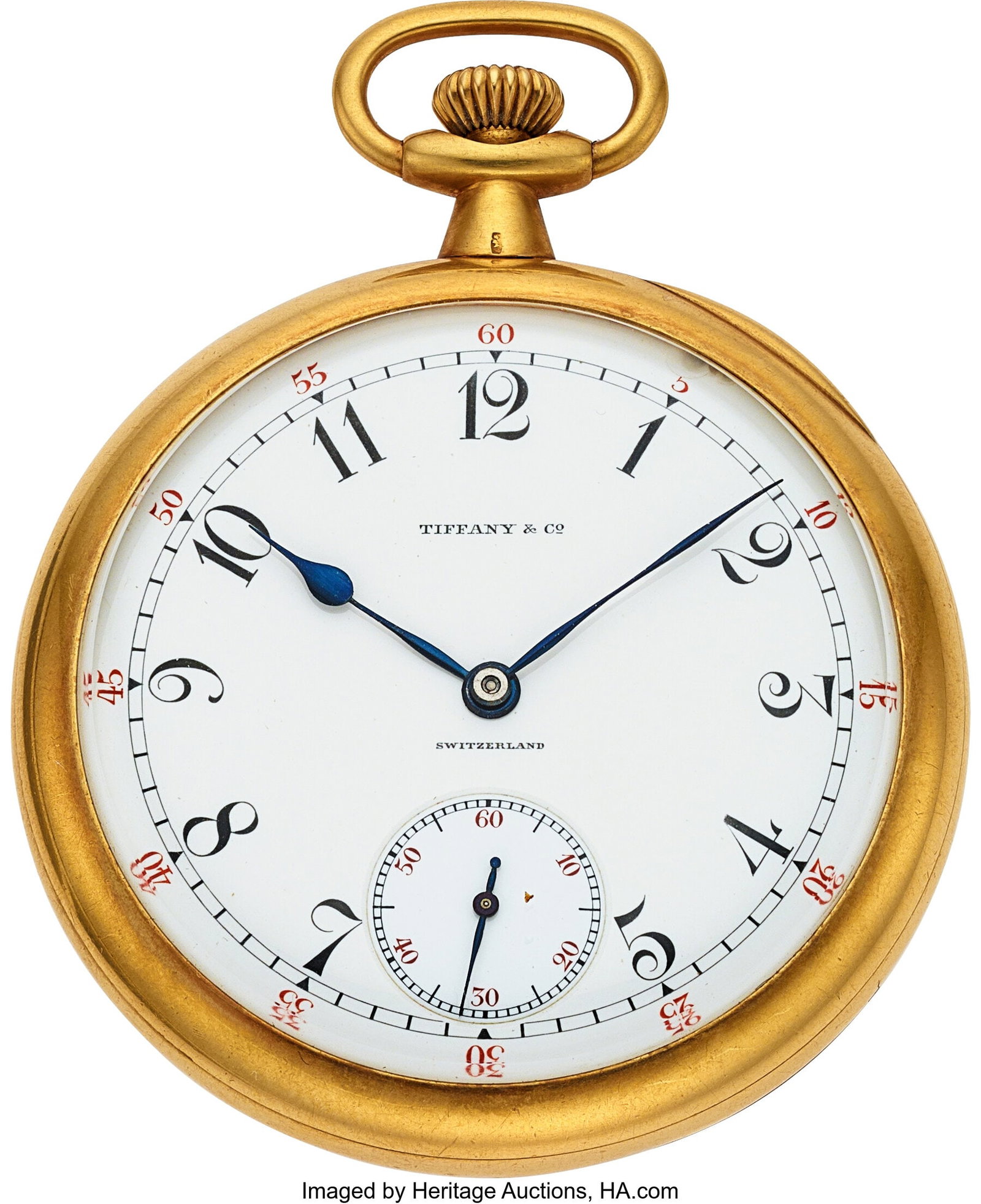 Patek for Tiffany Pocket Watch, 18k Yellow Gold  (1 of 3)