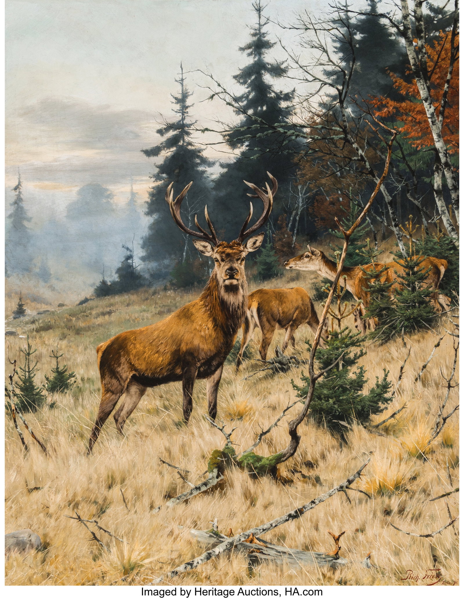 Richard Friese (German, 1854-1918) Monarch of th (1 of 3)