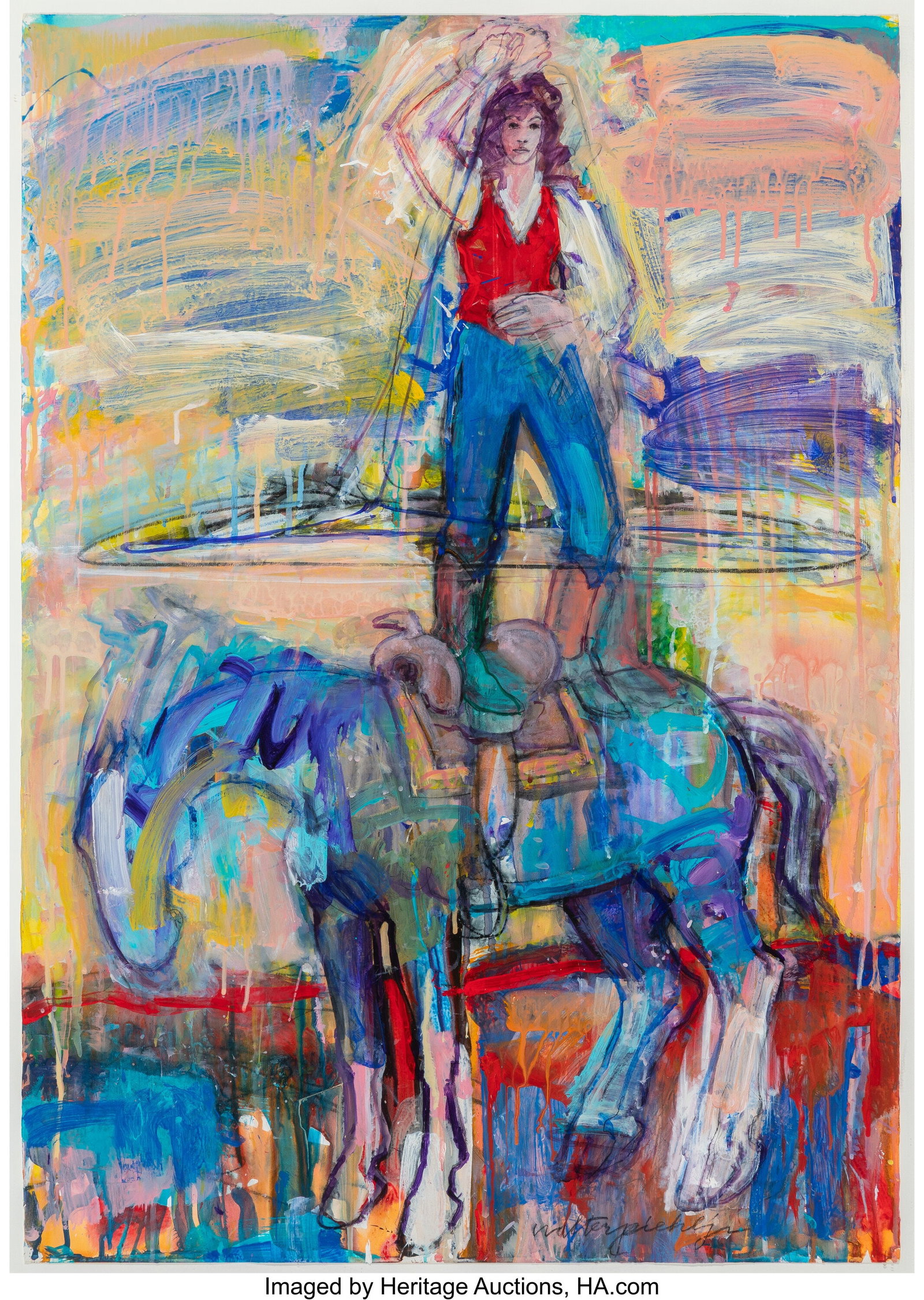 Walter Piehl, Jr. (American, b. 1942) Cowgirl We (1 of 3)