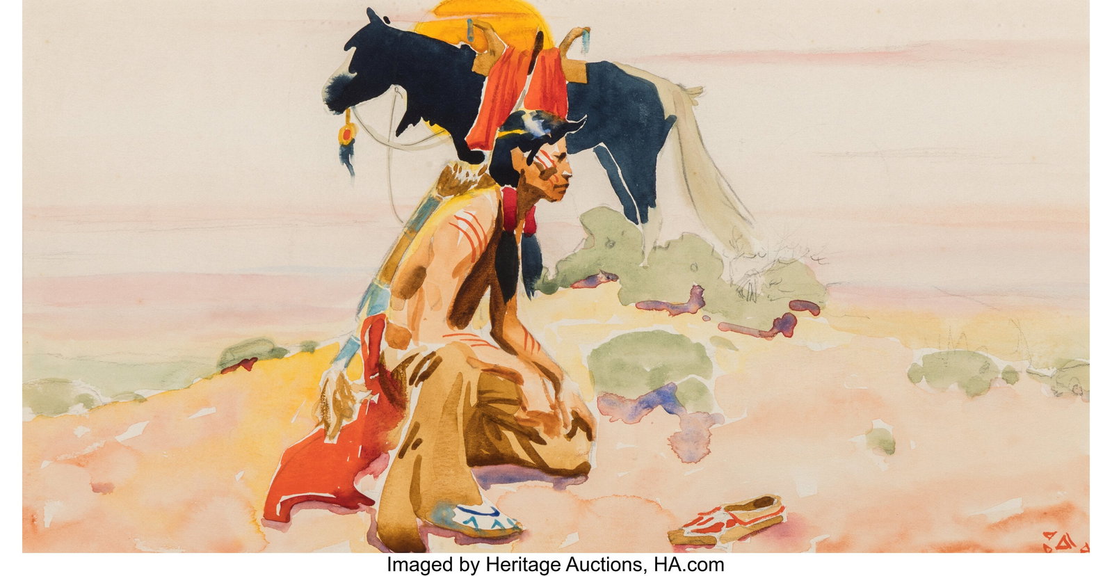 Gerard Curtis Delano (American, 1890-1972) The S (1 of 3)