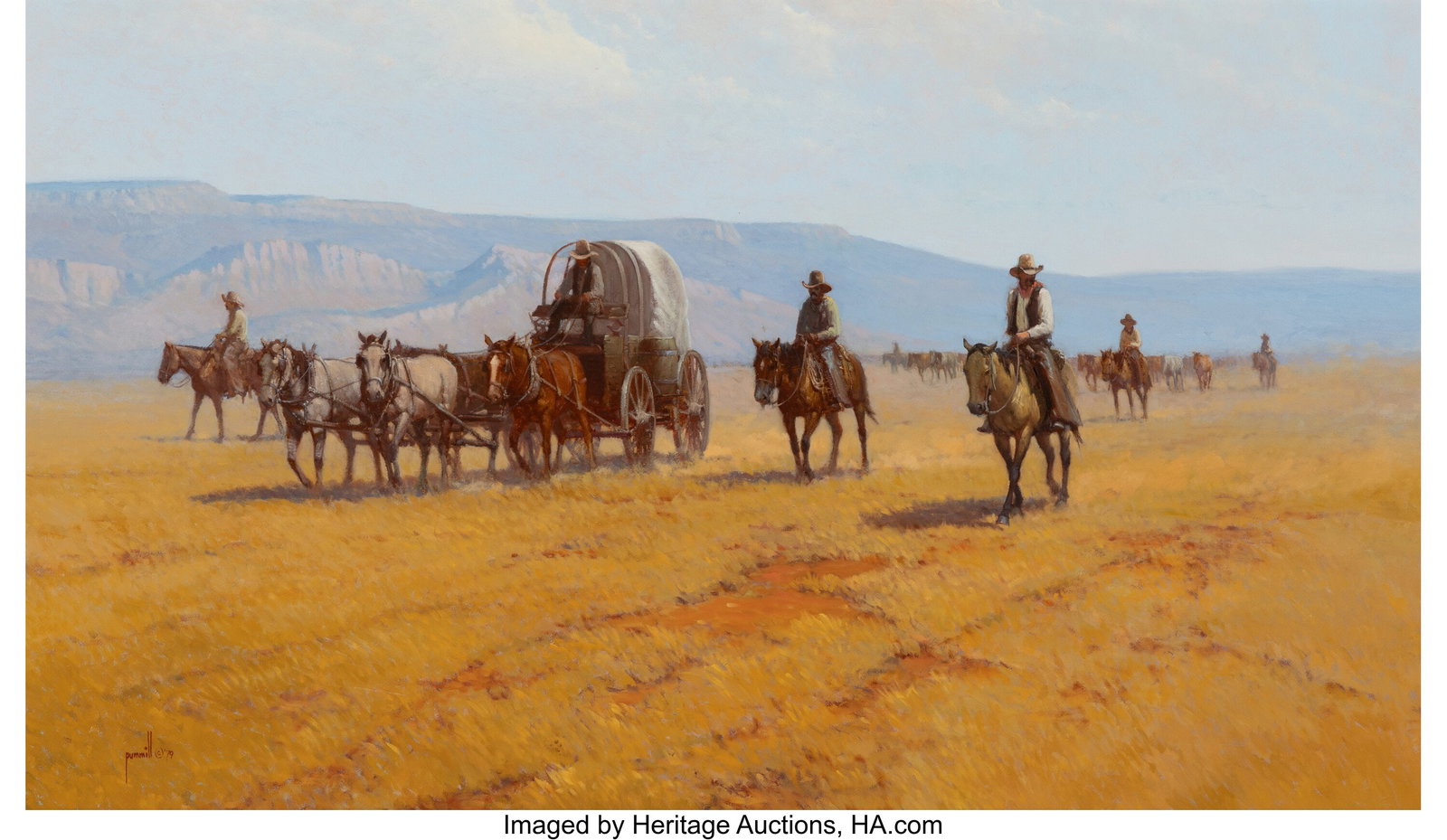 Robert Pummill (American, b. 1936) Back To Texas (1 of 3)