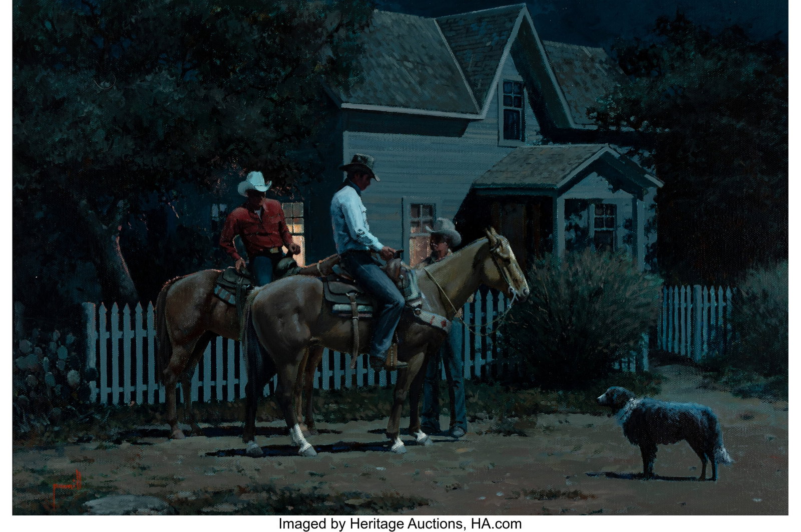 Robert Pummill (American, b. 1936) When Friends  (1 of 3)