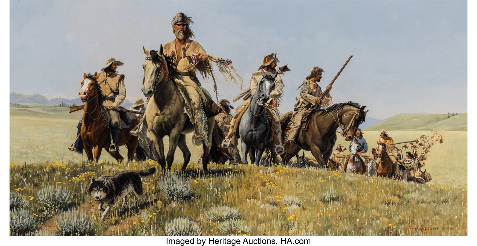 David Wright (American, b. 1942) Rendezvous Boun (1 of 2)