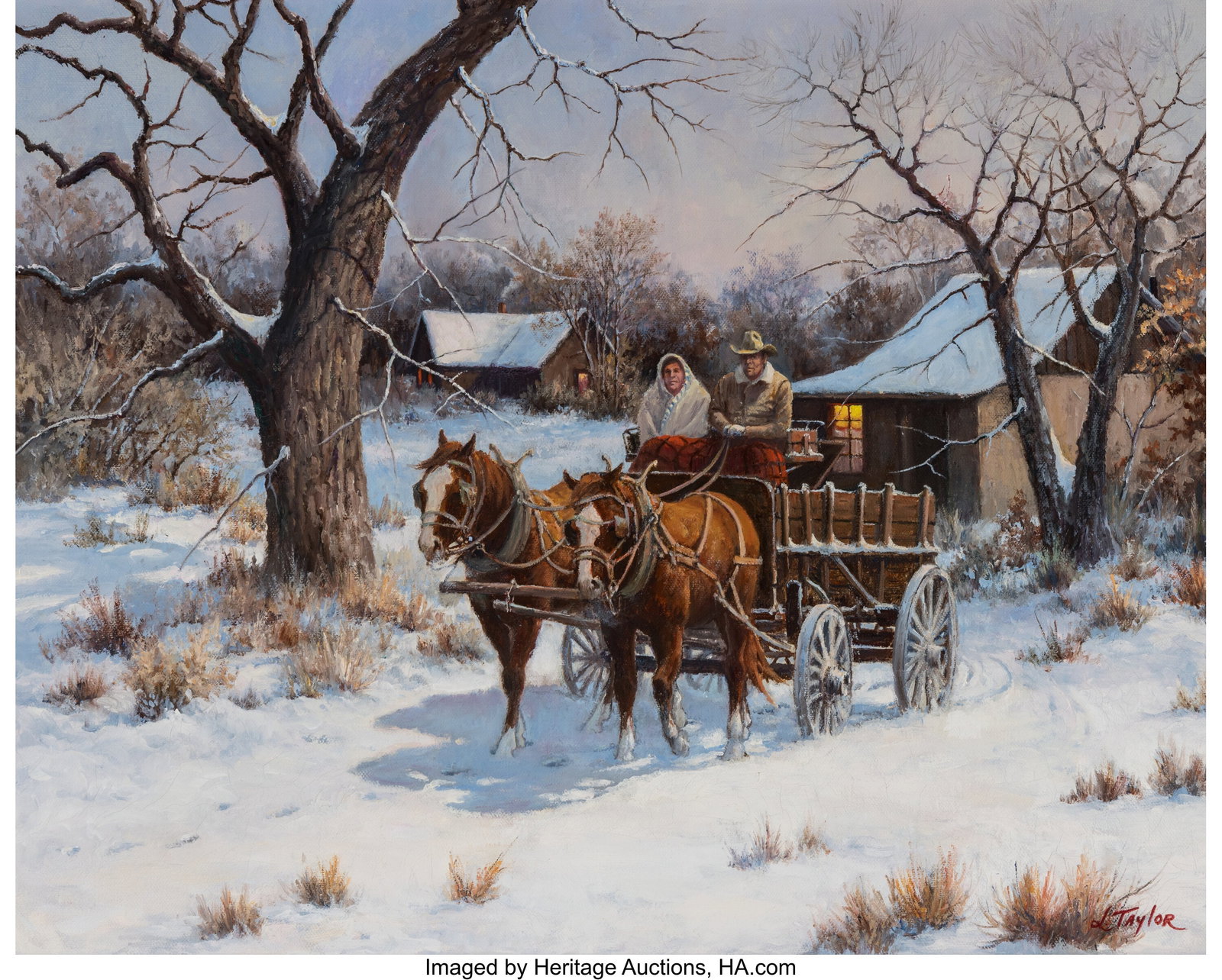 Loretta Taylor (American, 1939-2009) Heading Hom (1 of 3)