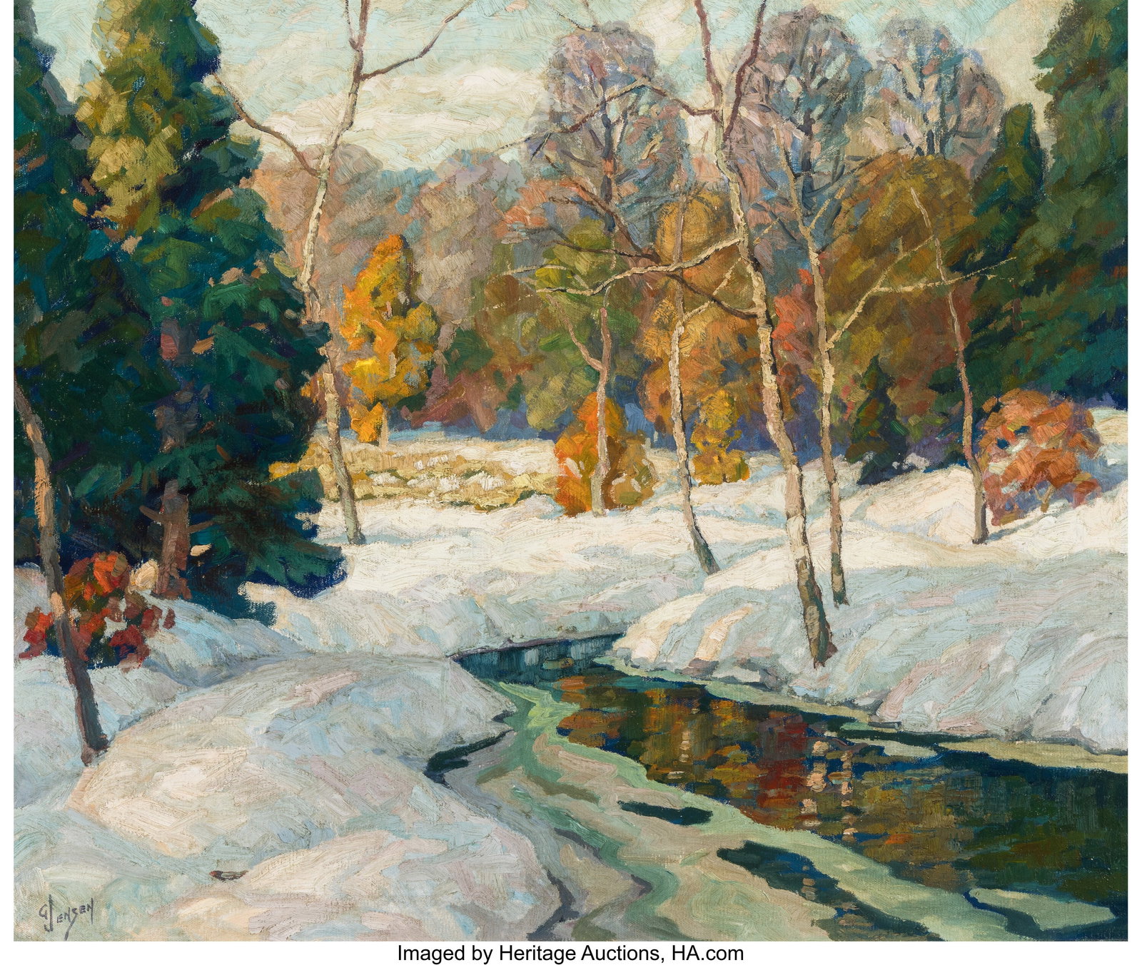 George Jensen (American, 1878-1978) Early Winter (1 of 2)