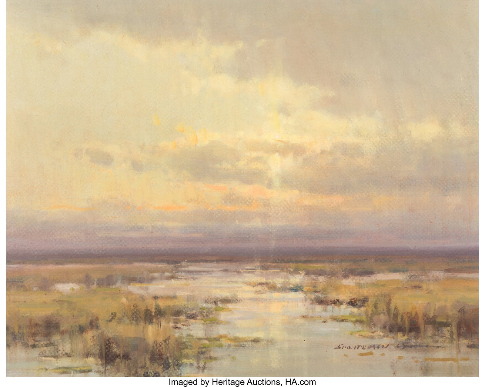 Scott Christensen (American, b. 1962) Evening on (1 of 3)