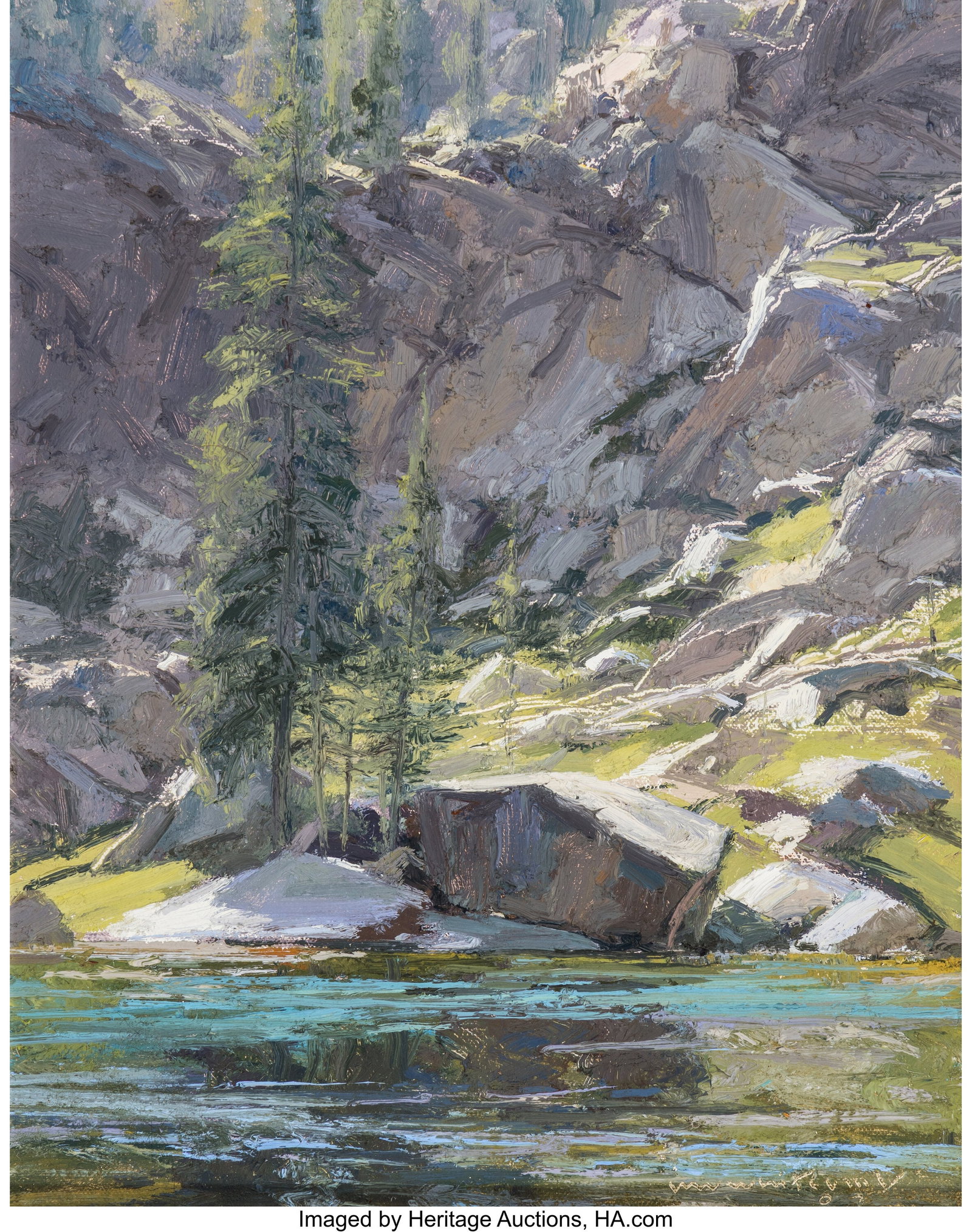 Skip Whitcomb (American, b. 1946) Quiet Morning, (1 of 3)