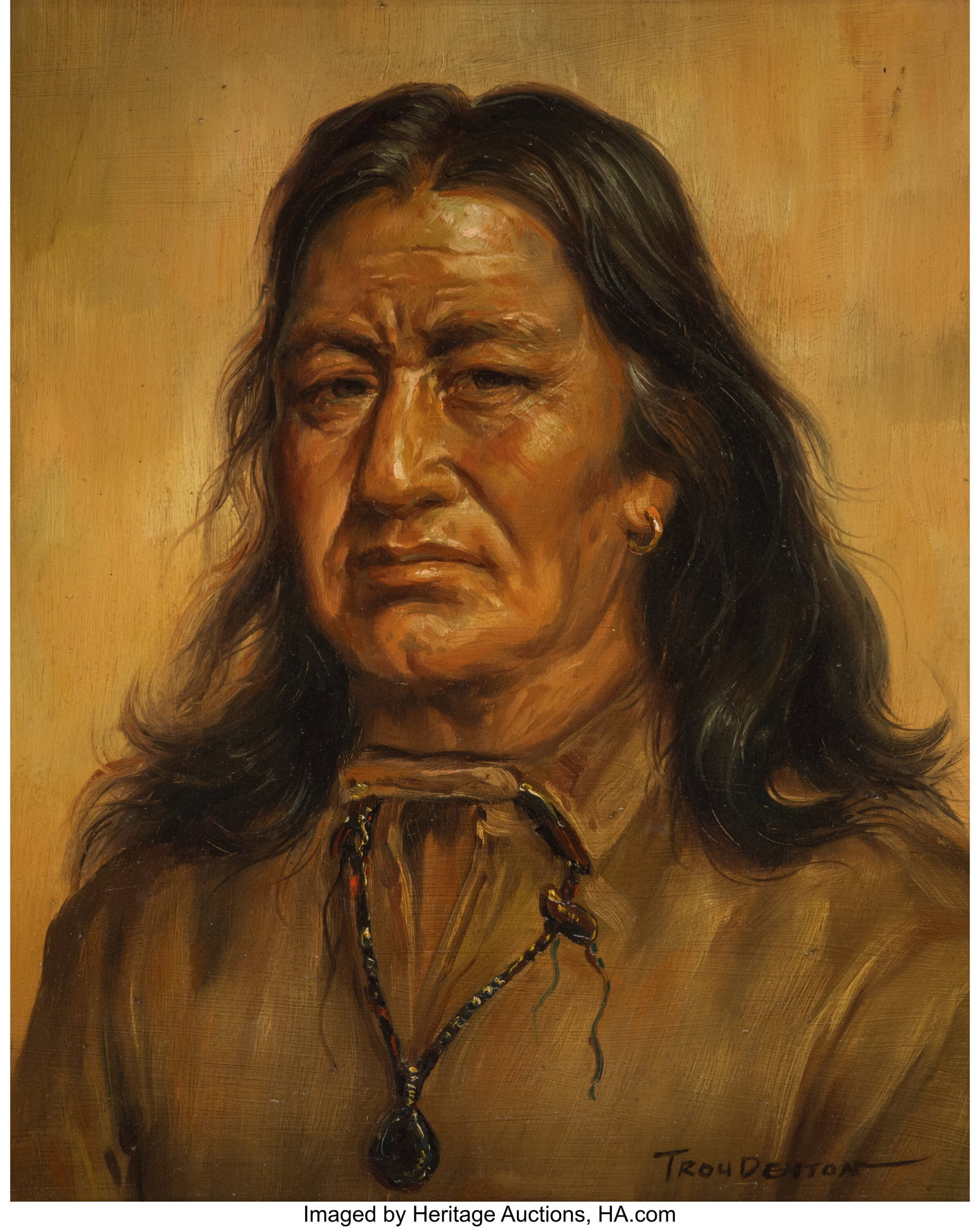 Troy Denton (American, b. 1949) Portrait of Nati (1 of 2)