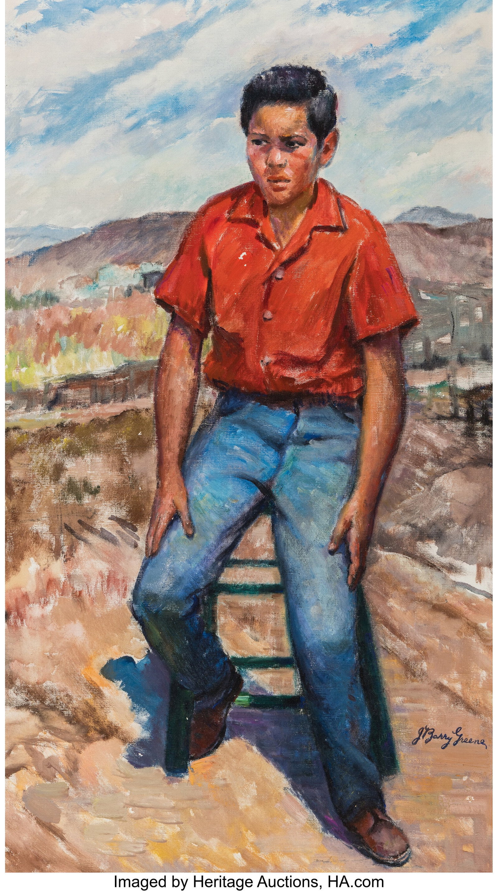 J. Barry Greene (American, 1895-1966) Pepe Oil o (1 of 3)
