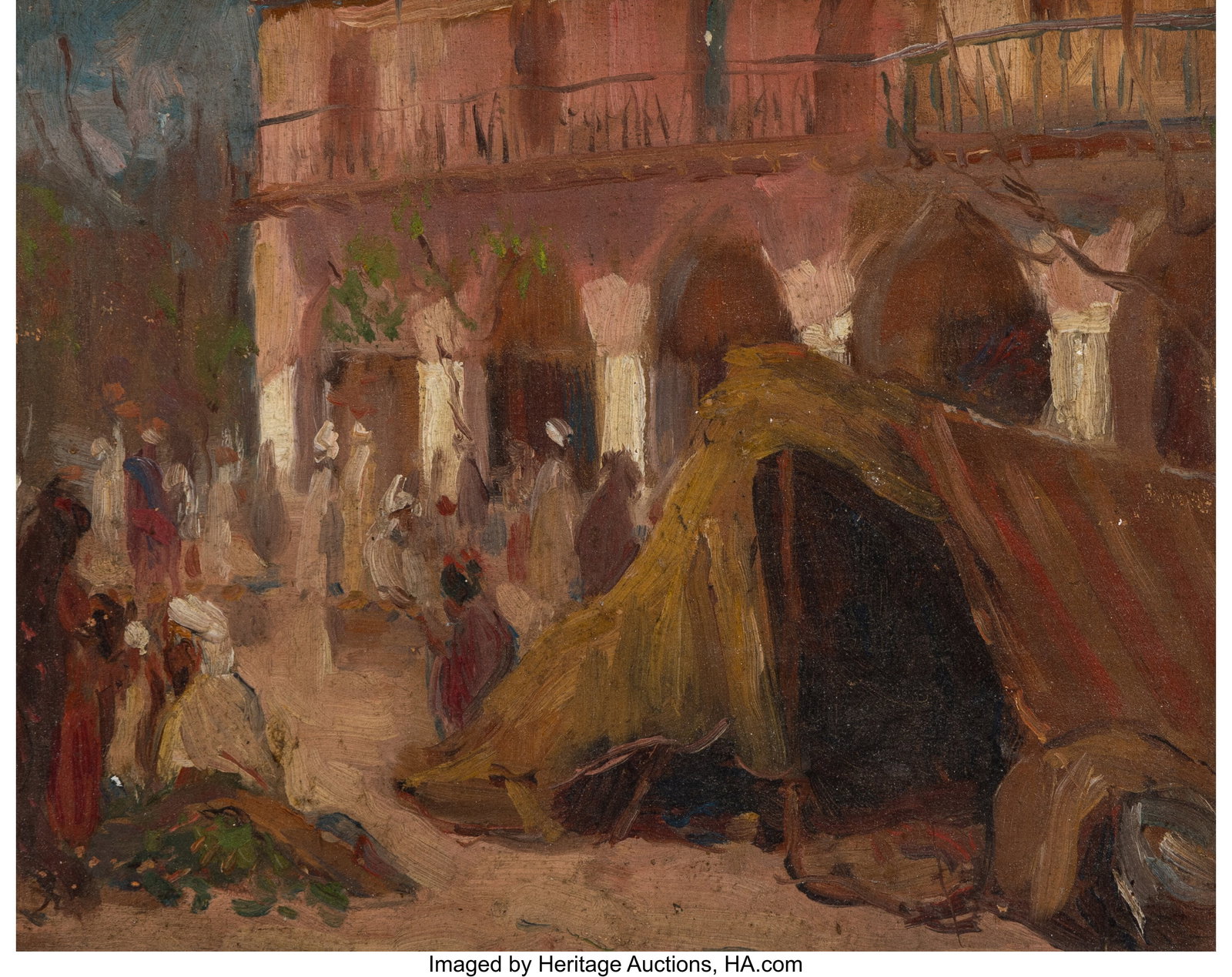 Lucien Abrams (American, 1870-1941) In the Marke (1 of 3)