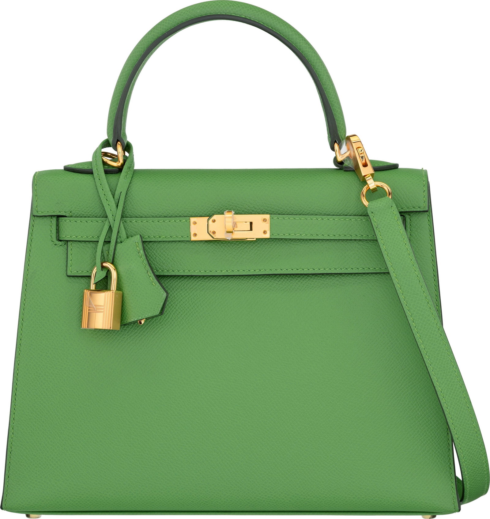 Hermès 28cm Vert Yucca Epsom Leather Kelly Sell (1 of 5)