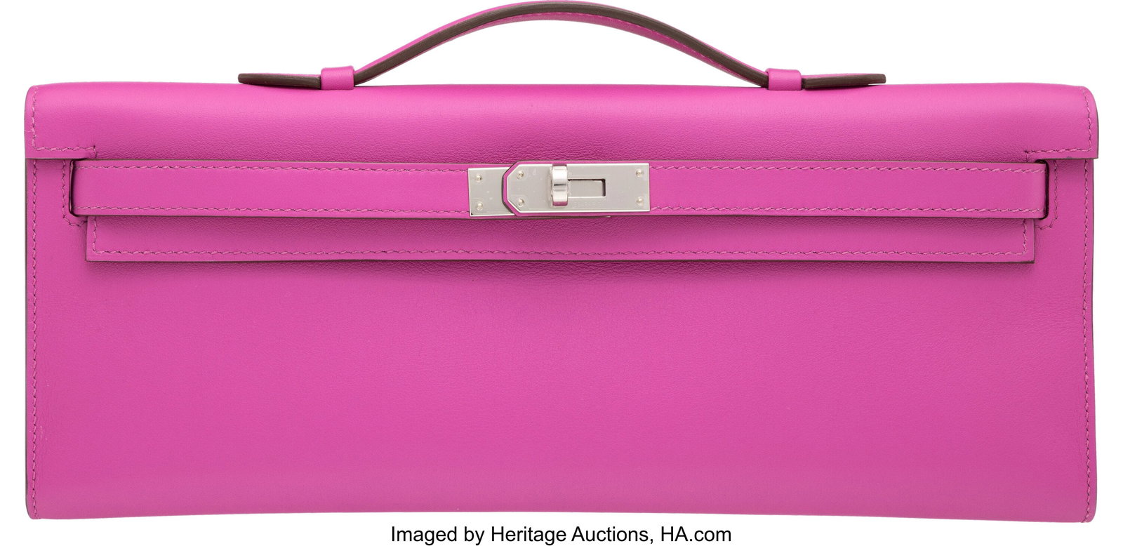 Hermès Magnolia Swift Leather Kelly Cut Clutch  (1 of 4)