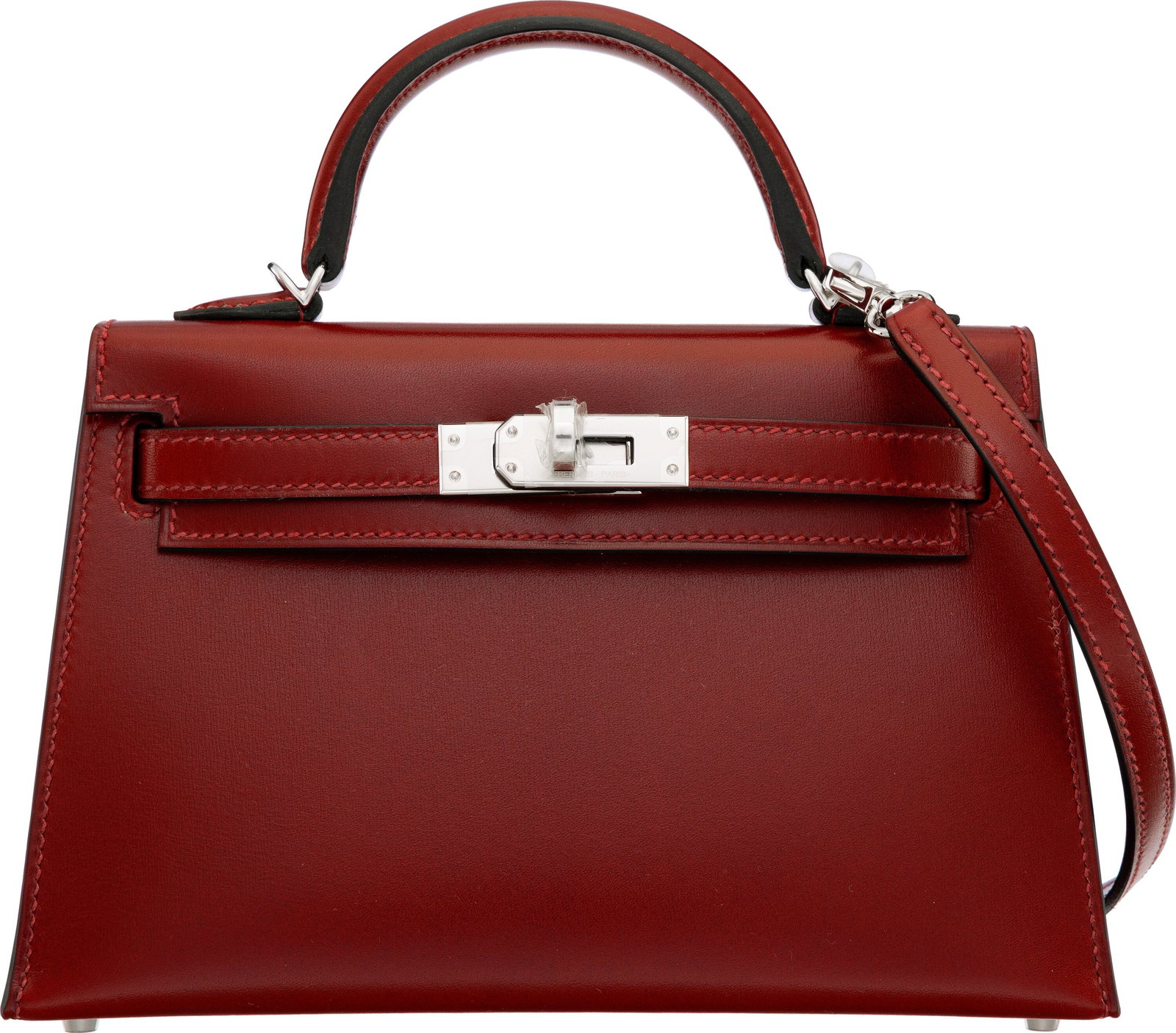 Hermès 20cm Rouge H Box Calf Leather Mini Kelly (1 of 5)
