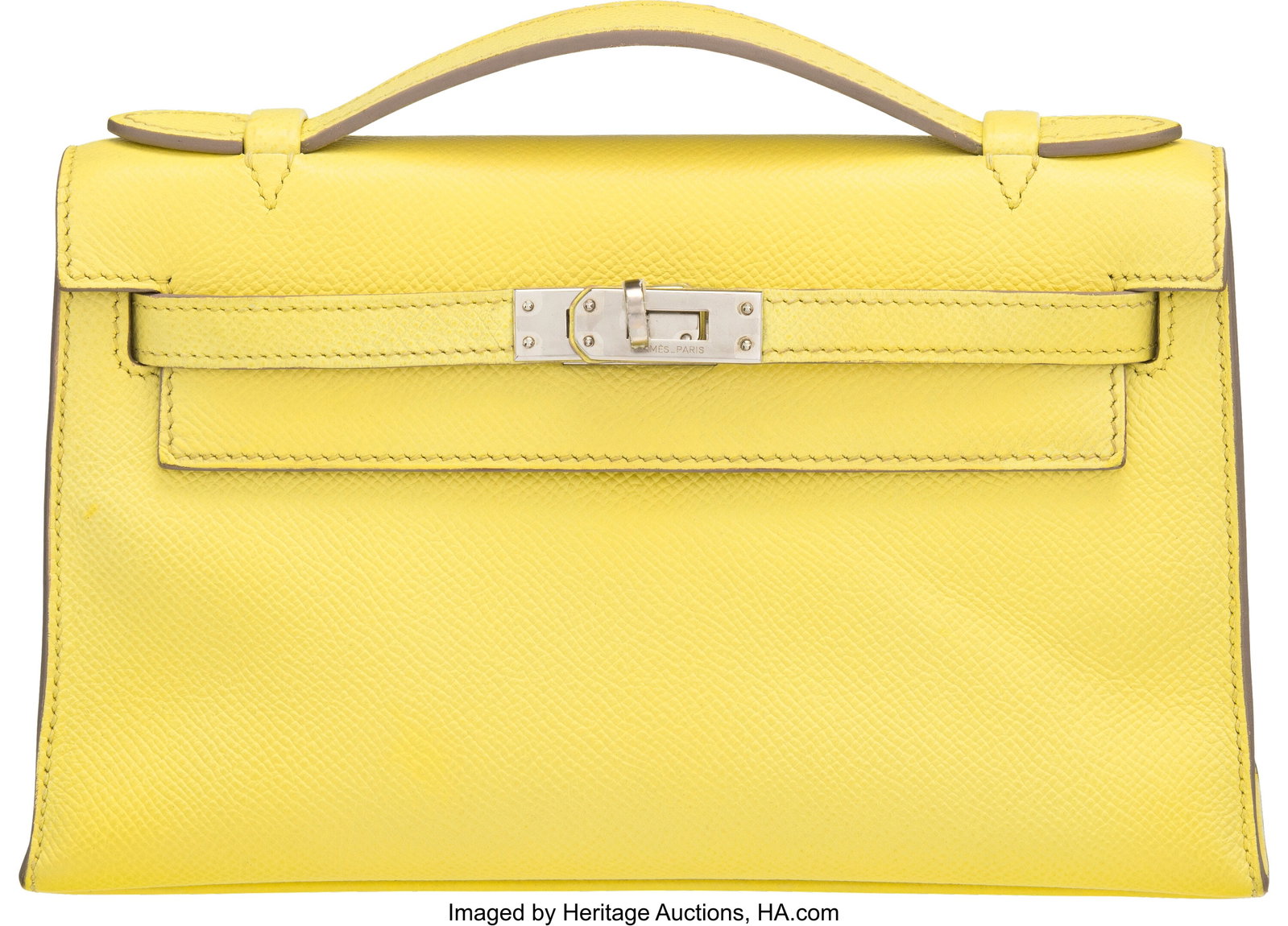 Hermès Lime Epsom Leather Kelly Pochette with P (1 of 5)