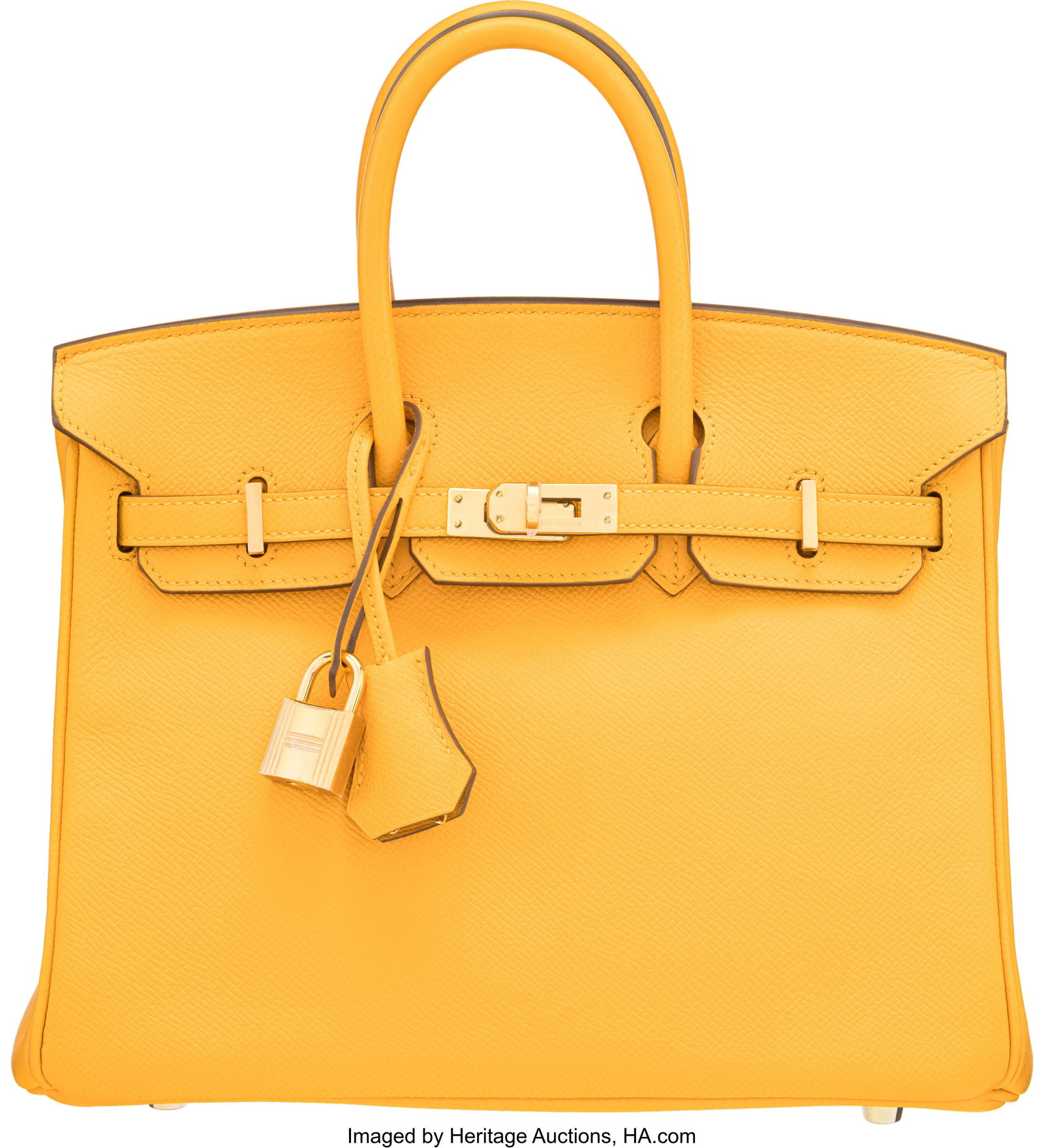 Hermès 25cm Jaune d'Or Epsom Leather Birkin Bag (1 of 5)