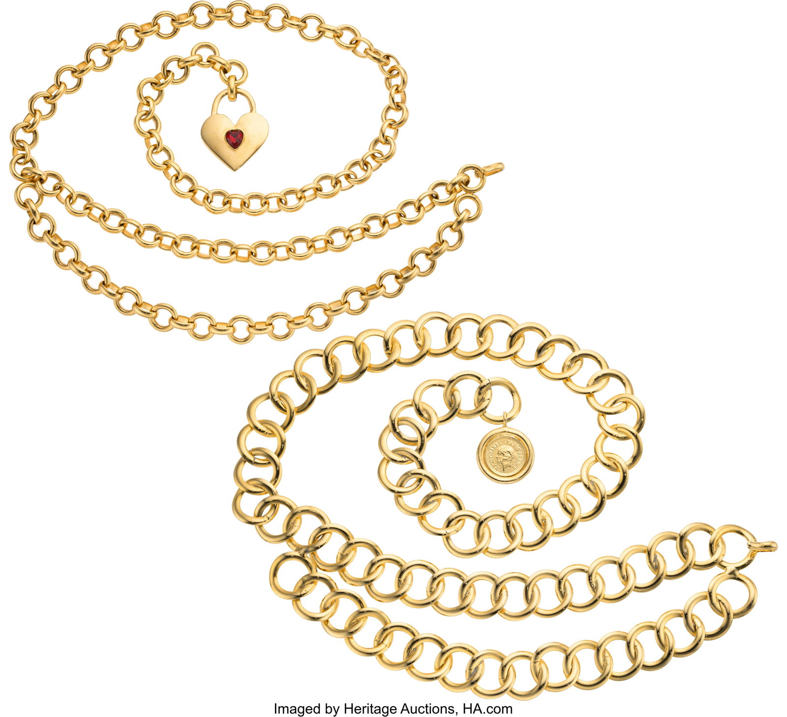 Chanel Set of Two: Vintage Chain Belts See Exte (1 of 1)