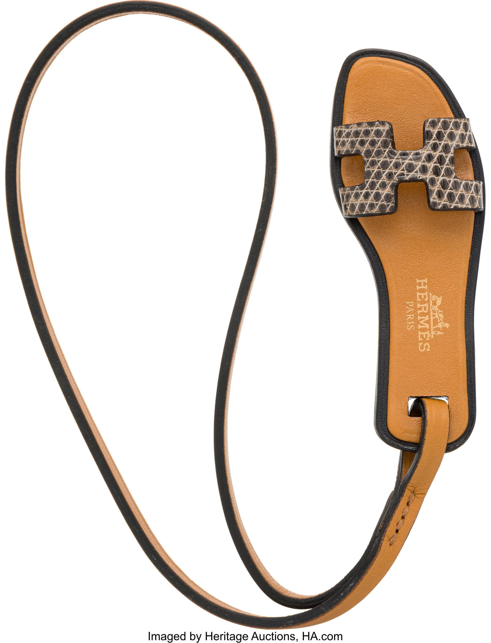Hermès Lizard Oran Sandal Nano Bag Charm Condi (1 of 2)