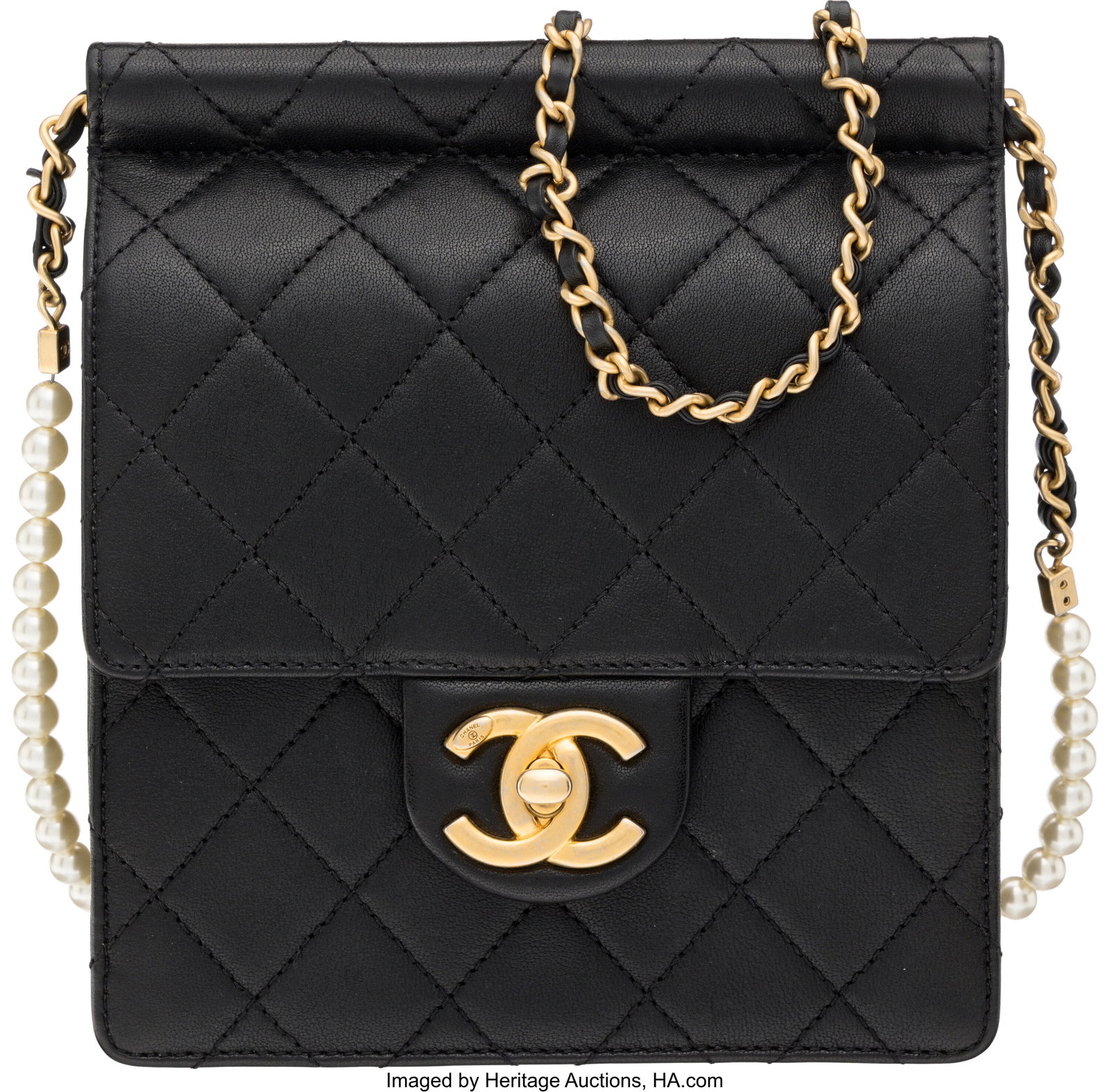Chanel Black Quilted Leather Flap Shoulder Bag w (1 of 3)