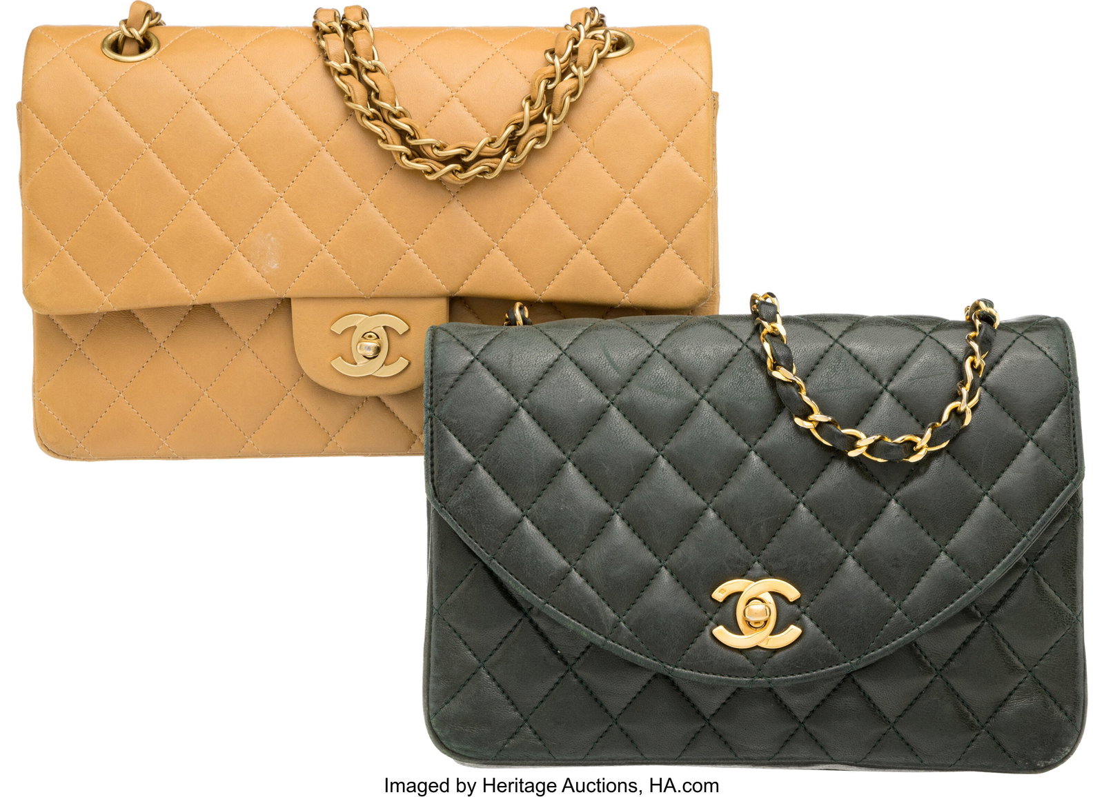 Chanel Set of Two: Vintage Flap Bags See Extend (1 of 2)