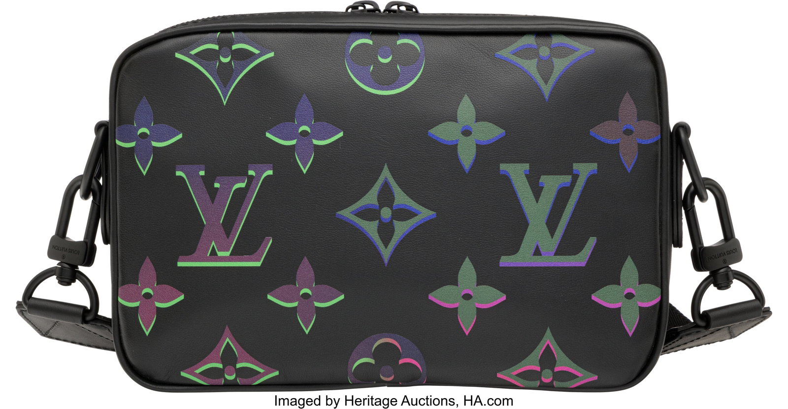 Louis Vuitton Black & Multicolor Monogram Leathe - 2