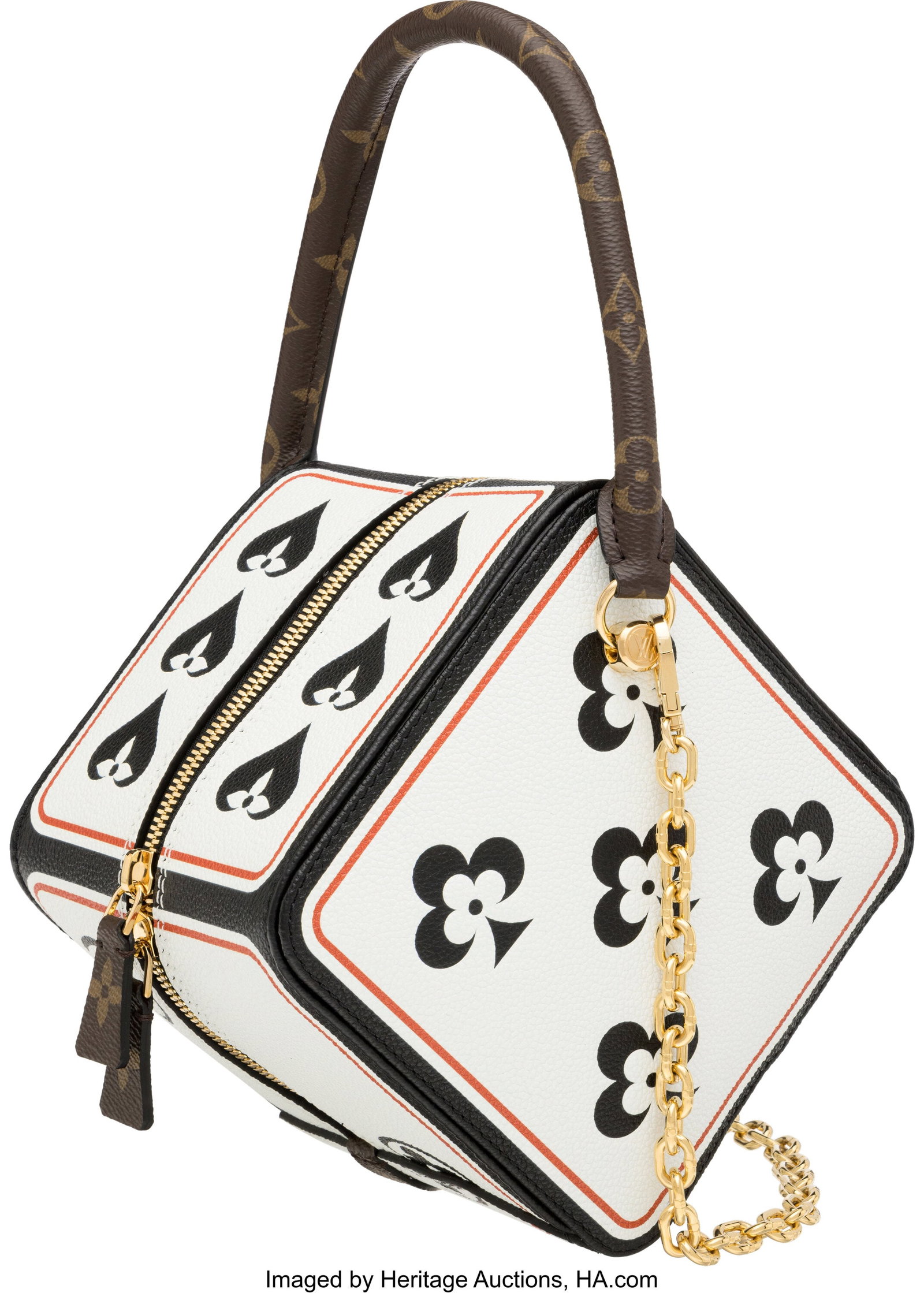 Louis Vuitton Set Of Two: Game On Dice Bag & Luc: Louis Vuitton Set Of Two: Game On Dice Bag & Luckygram Necklace See Extended Condition Report for Details. Louis Vuitton Limited Edition Coated Canvas Square Dice Bag (2020&comma