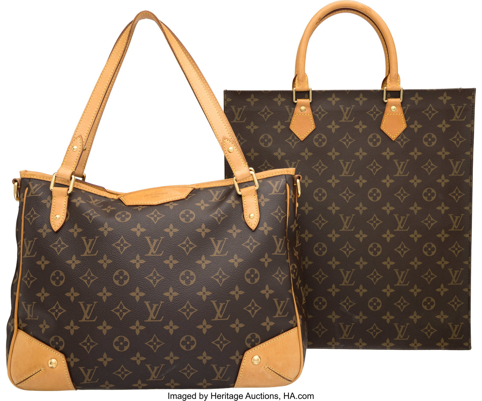 Louis Vuitton Set of Two: Monogram Coated Canvas (1 of 2)