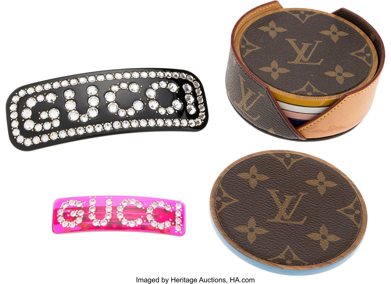 Set of Three: Louis Vuitton Monogram Coasters &  (1 of 2)
