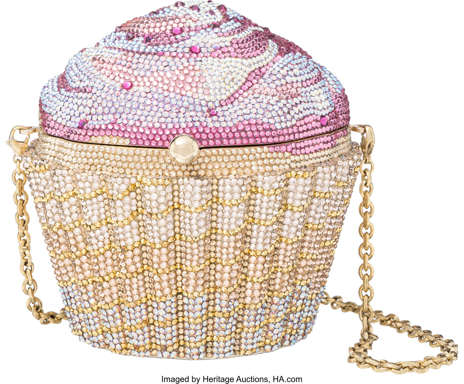 Judith Leiber Pink, Champagne, and Gold Crystal  (1 of 3)