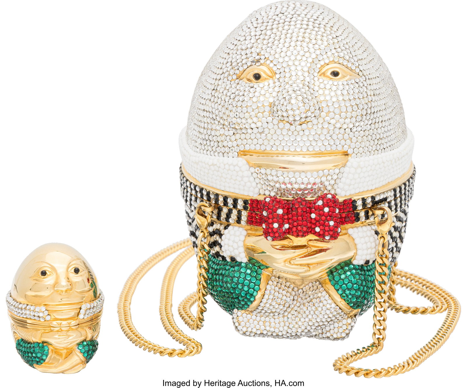 Judith Leiber Set of Two: Humpty Dumpty Crystal  (1 of 3)