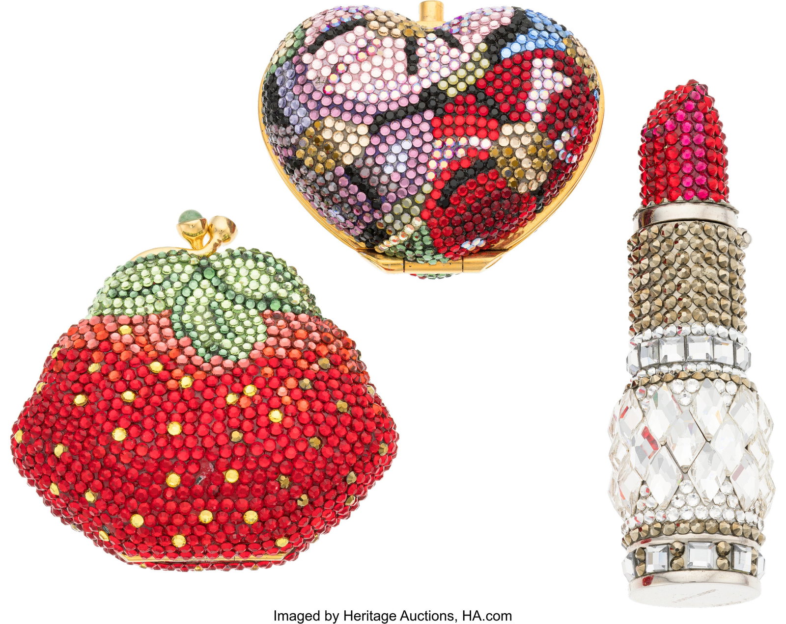 Judith Leiber Set of Three: Crystal Pill Boxes  (1 of 2)
