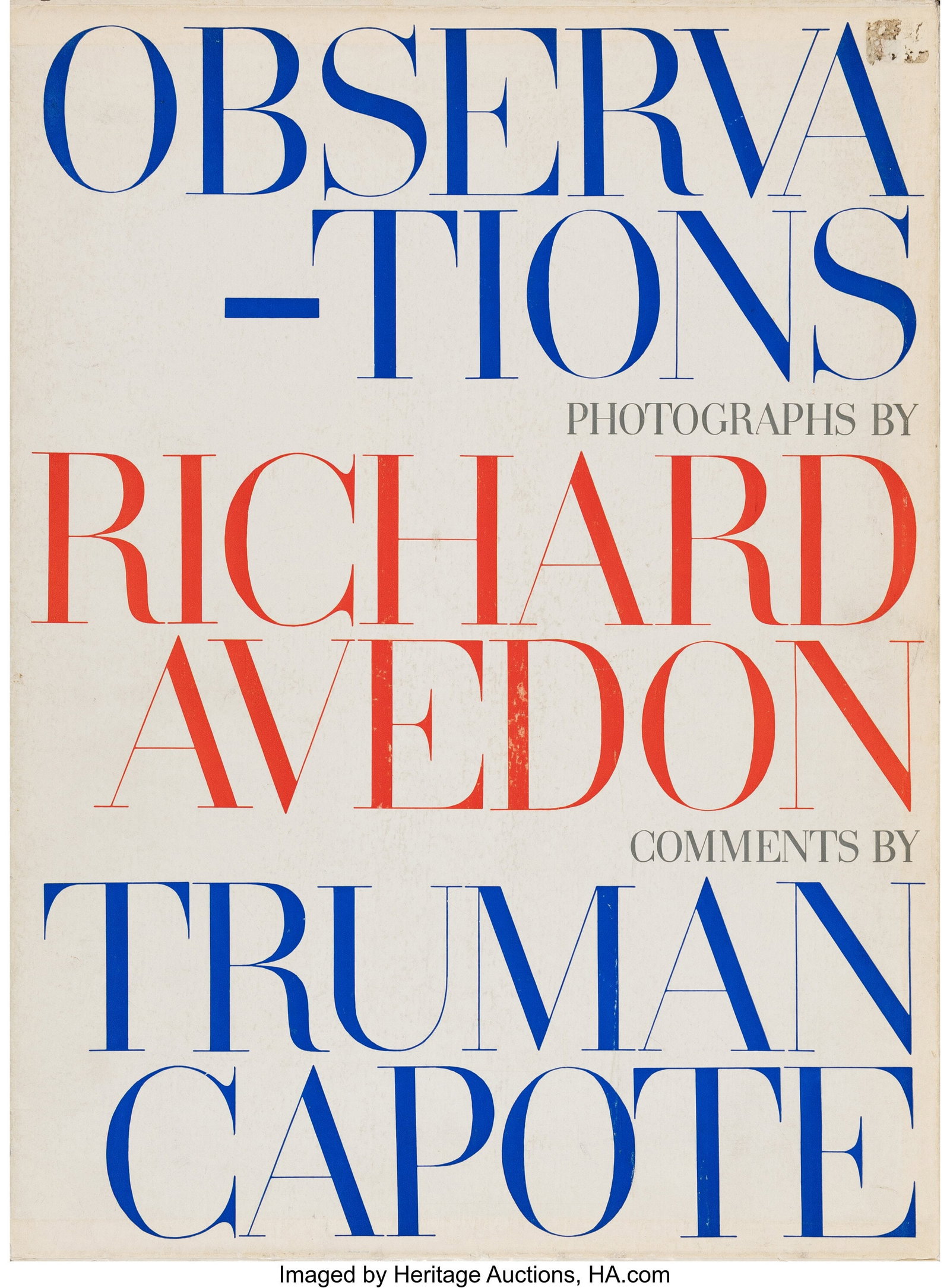Richard Avedon (American, 1923-2004) Observation (1 of 4)
