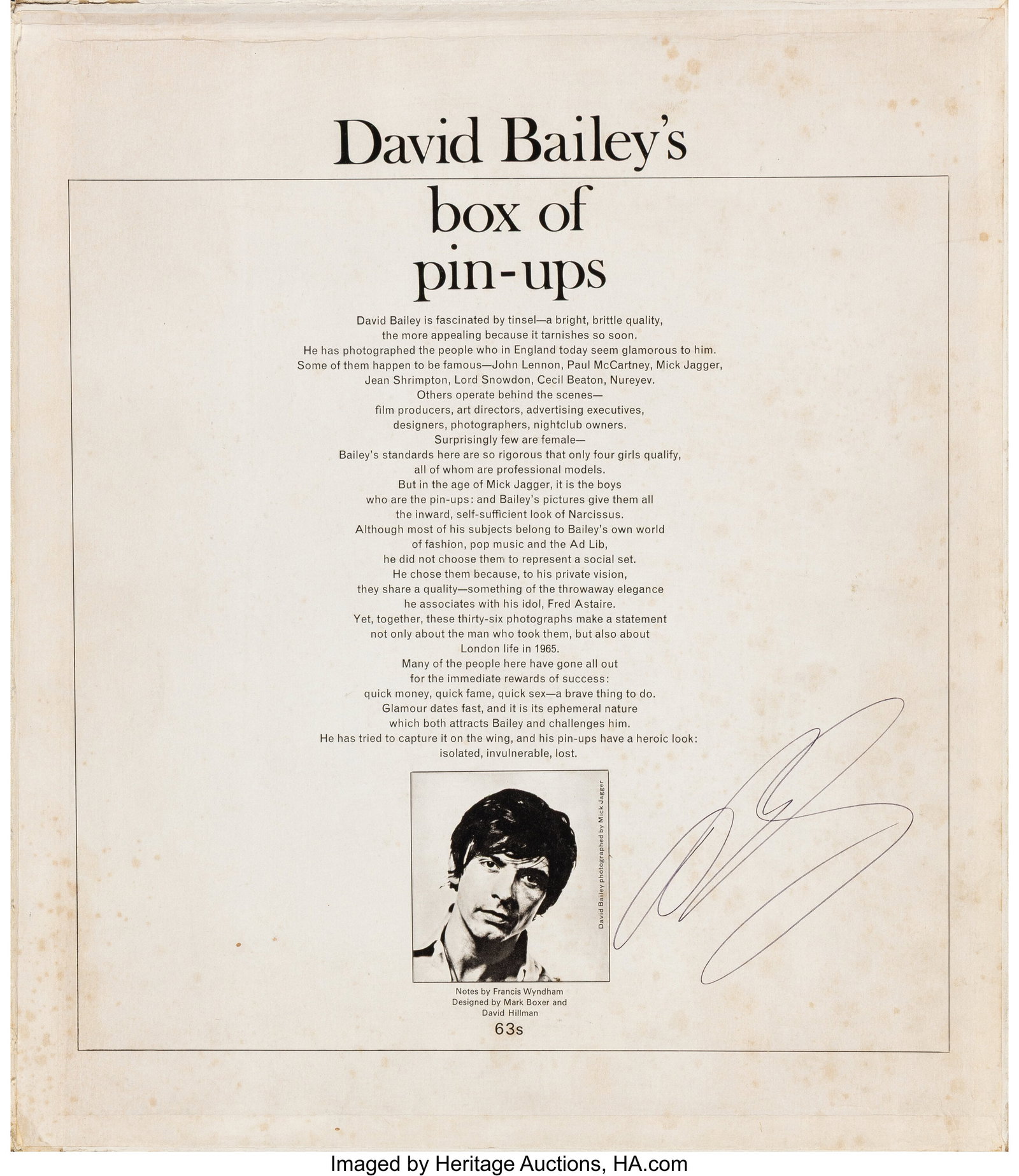 David Bailey (British, b. 1938) David Bailey's B (1 of 5)