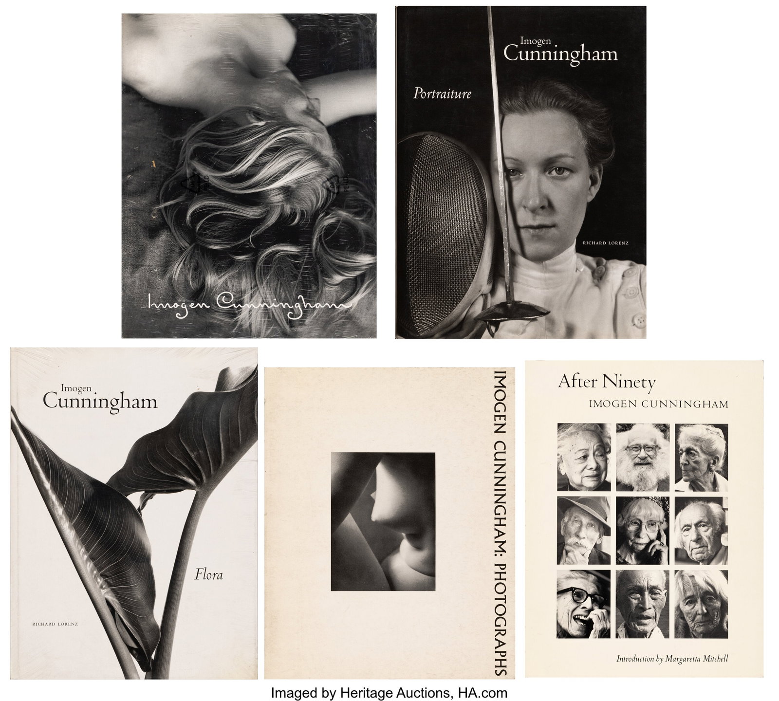 Imogen Cunningham (American, 1883-1976) Group of: Imogen Cunningham (American, 1883-1976) Group of 5 photography books Four 4to and one 8vo 12-1/2 x 9-1/2 inches (31.8 x 24.1 cm) Published by Edition St
