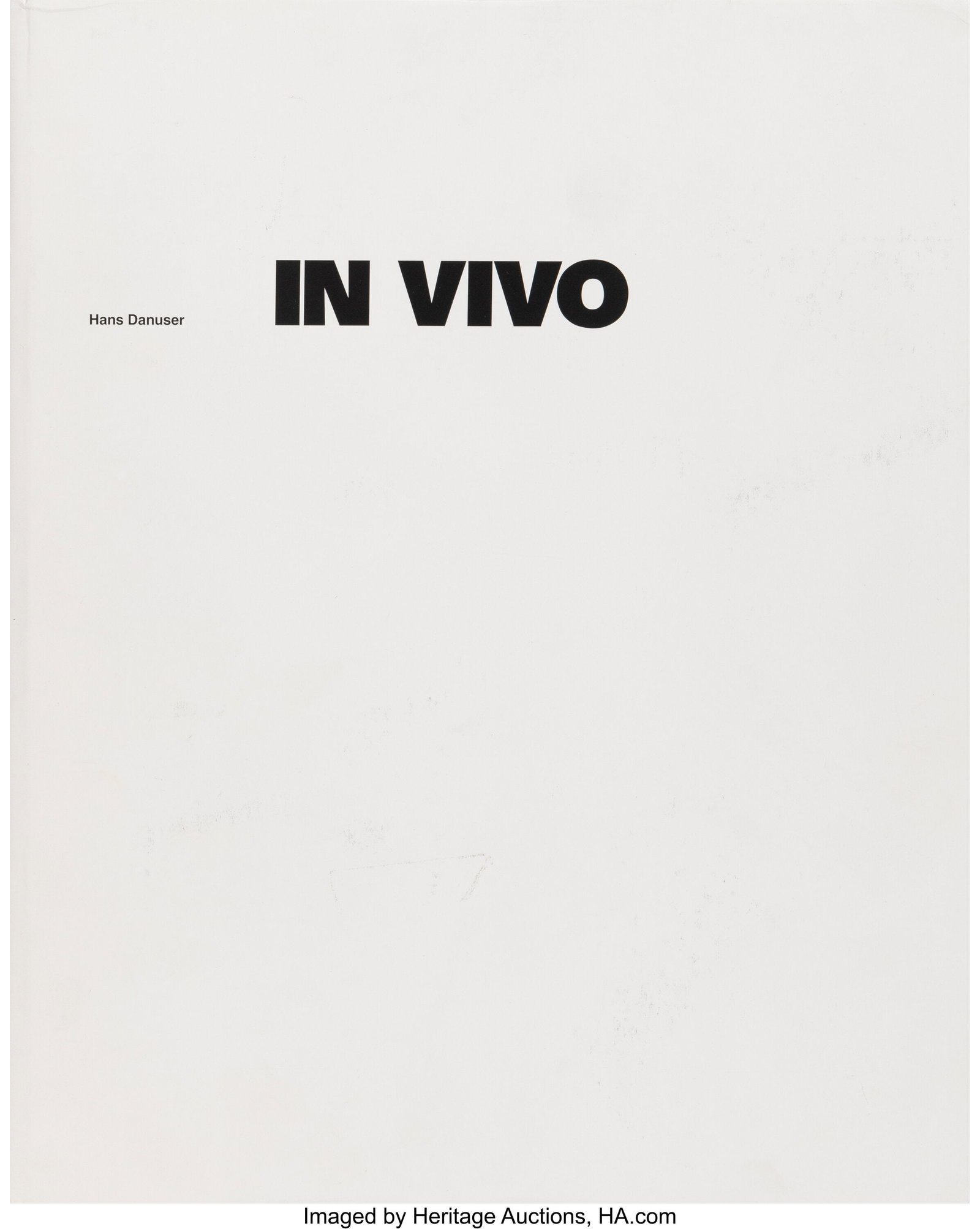 Hans Danuser (Swiss, 1953-2024) In Vivo, 1989 Fo (1 of 4)