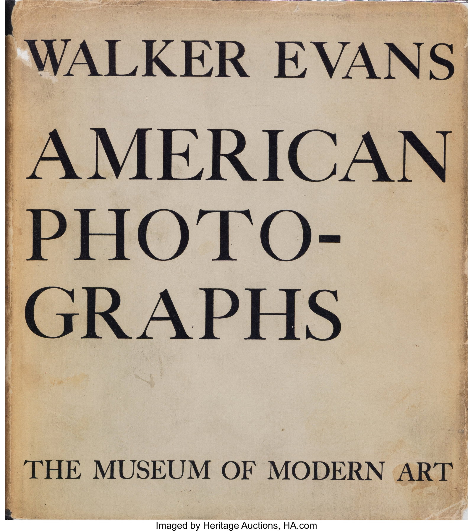 Walker Evans (American, 1903-1975) American Phot (1 of 2)