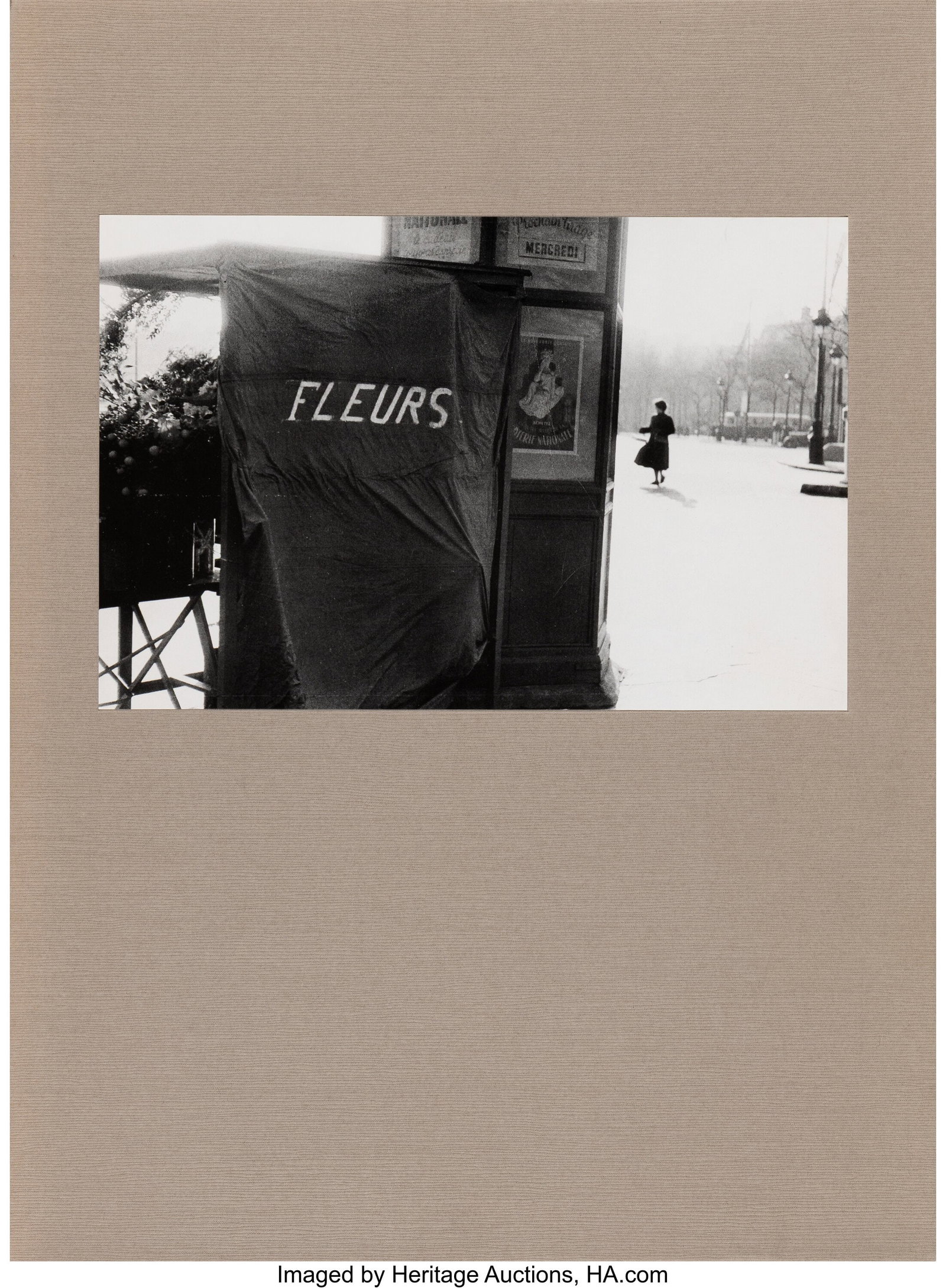 Robert Frank (American, 1924-2019) Flower is...&pe: Robert Frank (American, 1924-2019) Flower is...., 1987 Bound 4° volume with gelatin silver print tipped on slipcase 14-1/2 x 10-1/2 inches